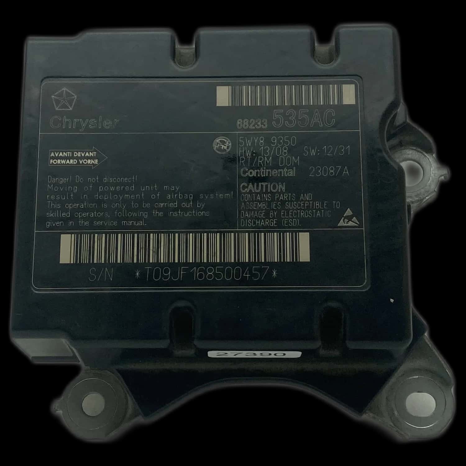 Réparation Calculateur Airbag Dodge Grand Caravan 5e Génération