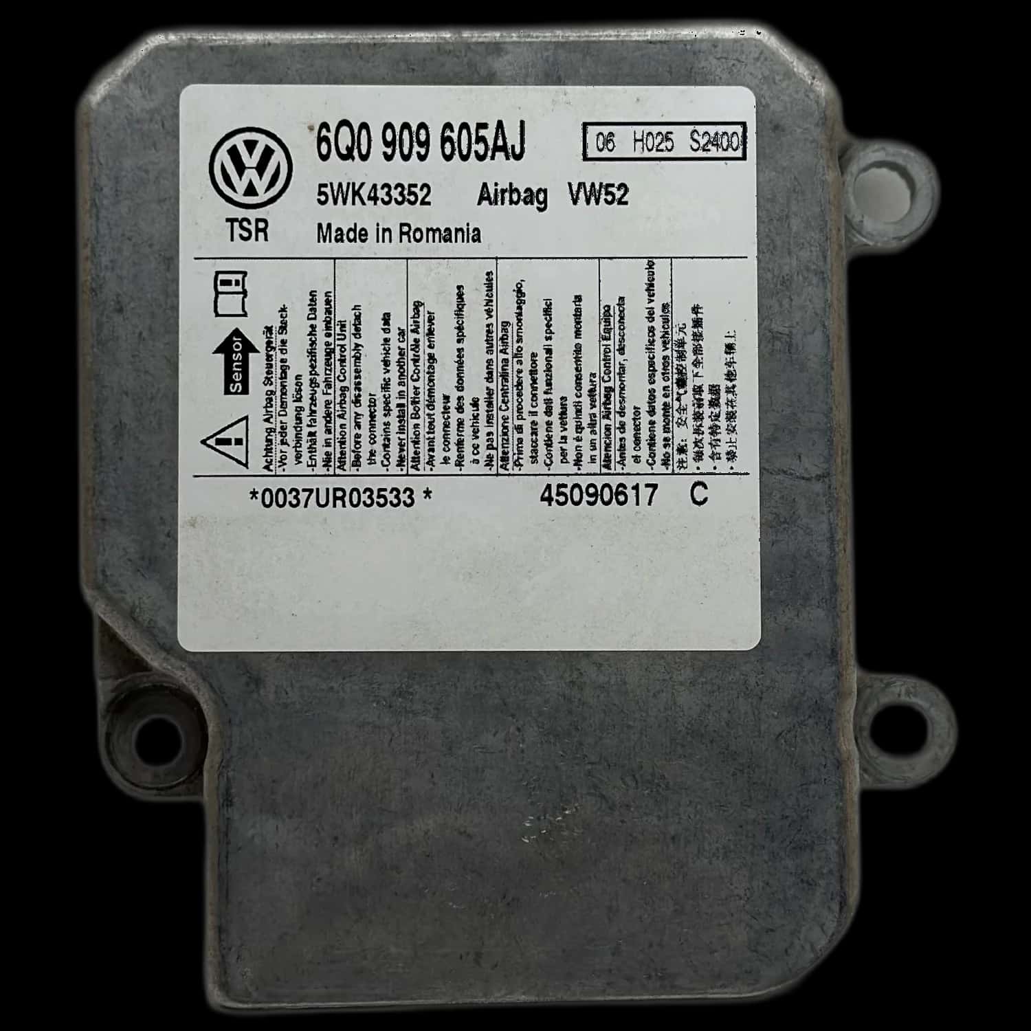 Réparation calculateur airbag Volkswagen Caddy 2K