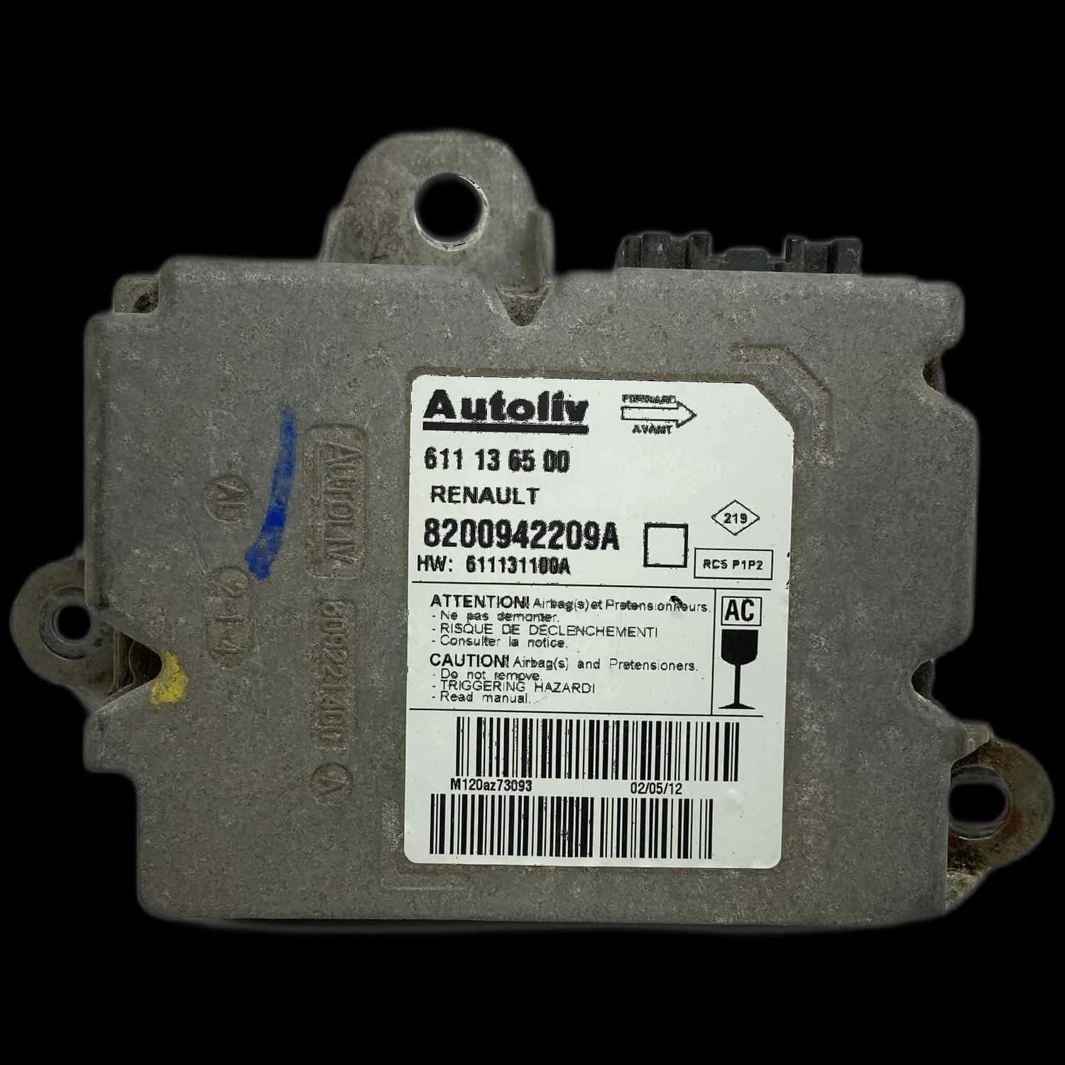 Réparation du calculateur airbag Renault Master III