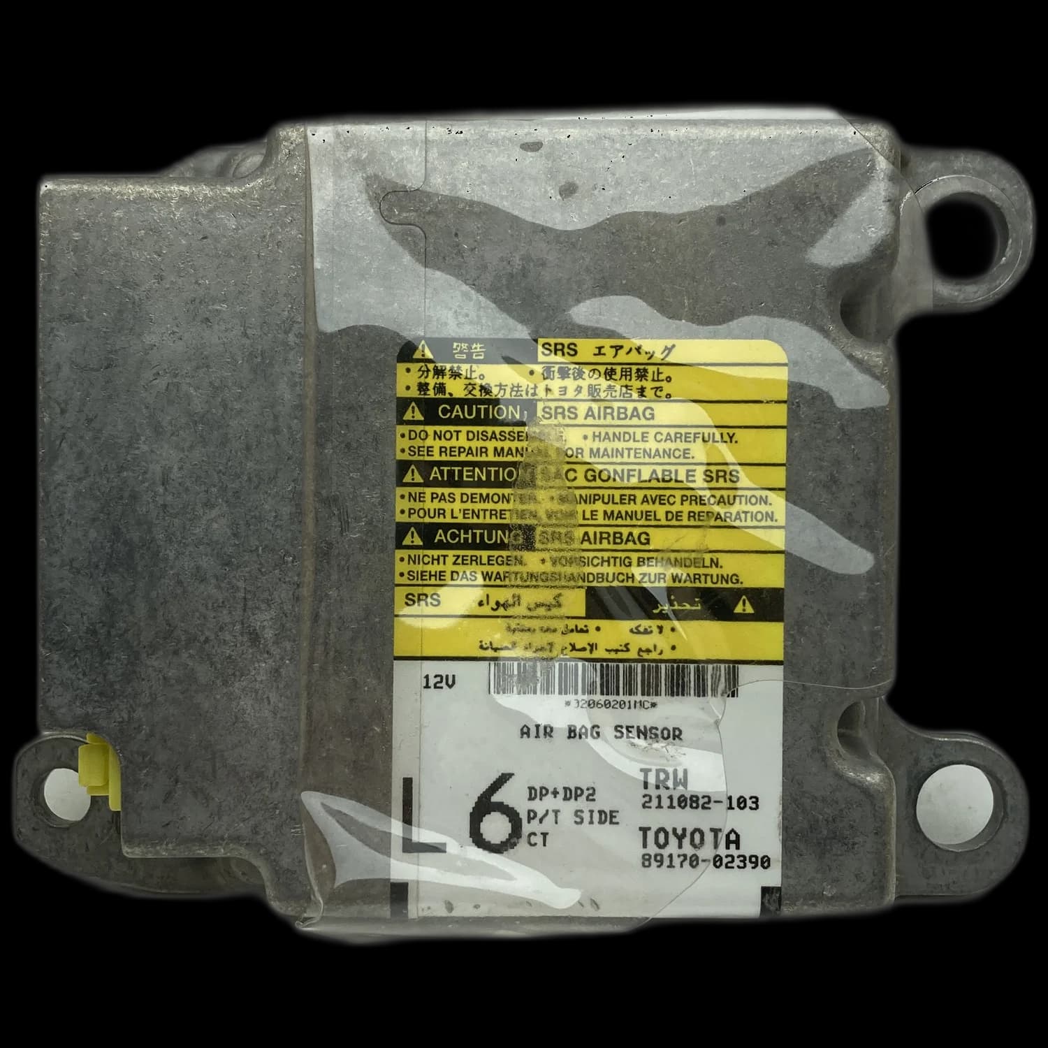 Calculateur airbag 89170-02390, Étiquette