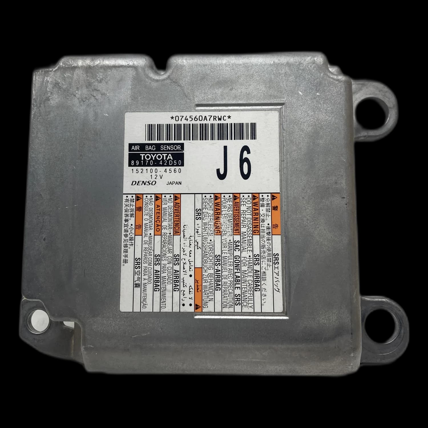 Calculateur airbag 89170-42D50, Étiquette