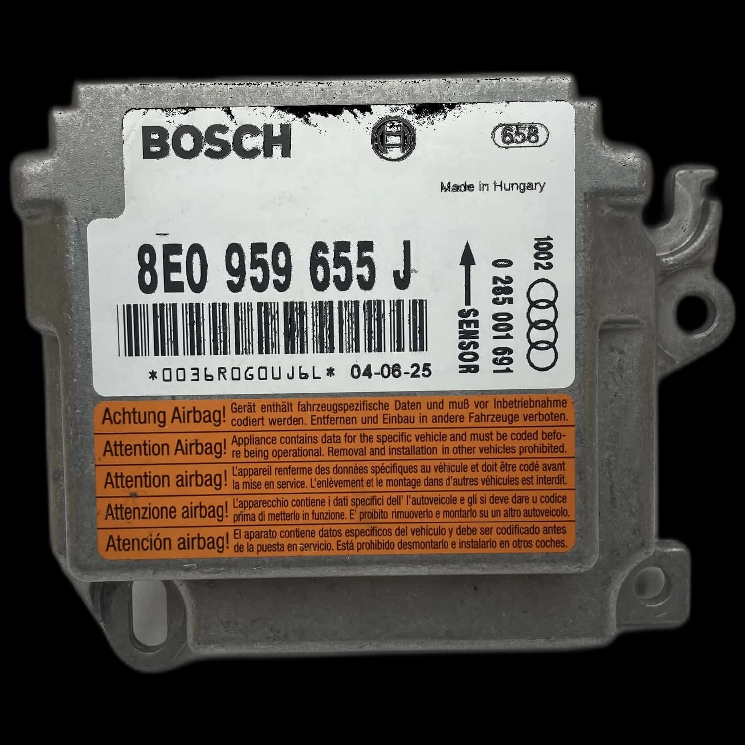 Réparation calculateur airbag Audi S4 B6 8E