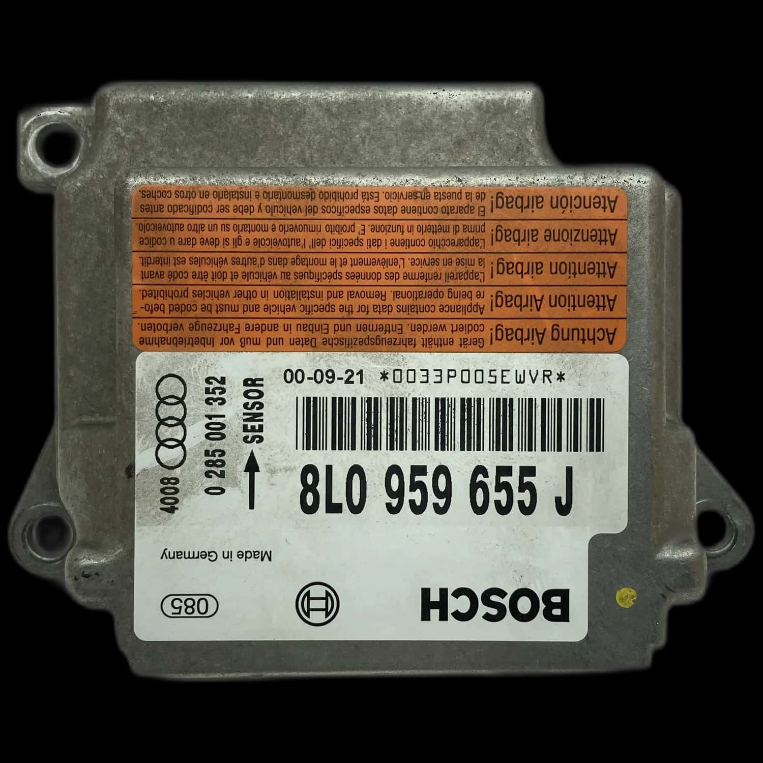 Réparation calculateur airbag Audi S3 8L