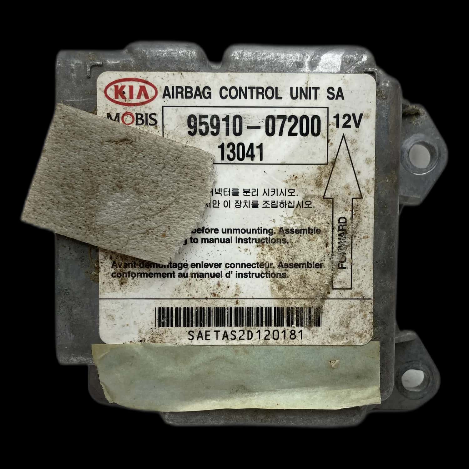 Réparation calculateur airbag Kia Picanto SA/BA