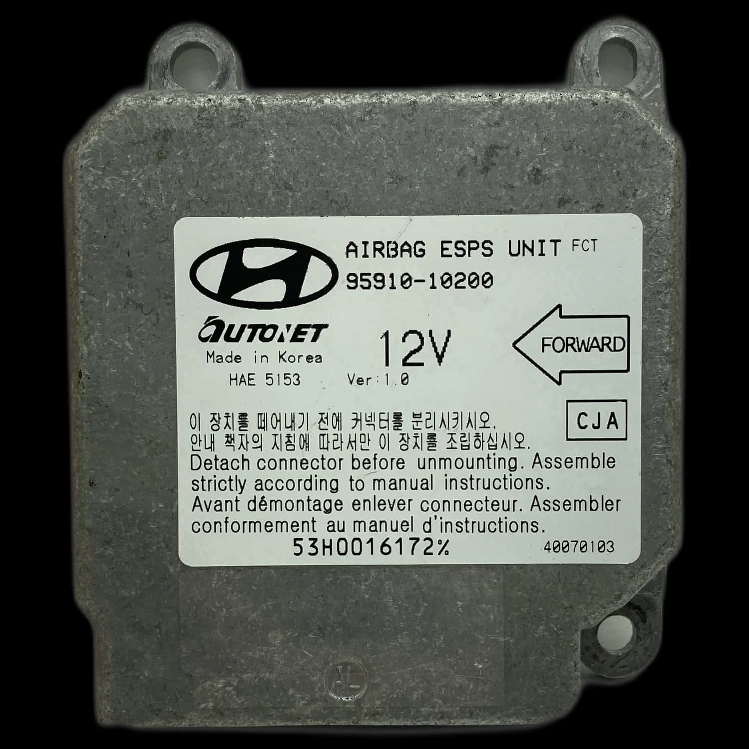 Réparation calculateur airbag Hyundai Matrix FC