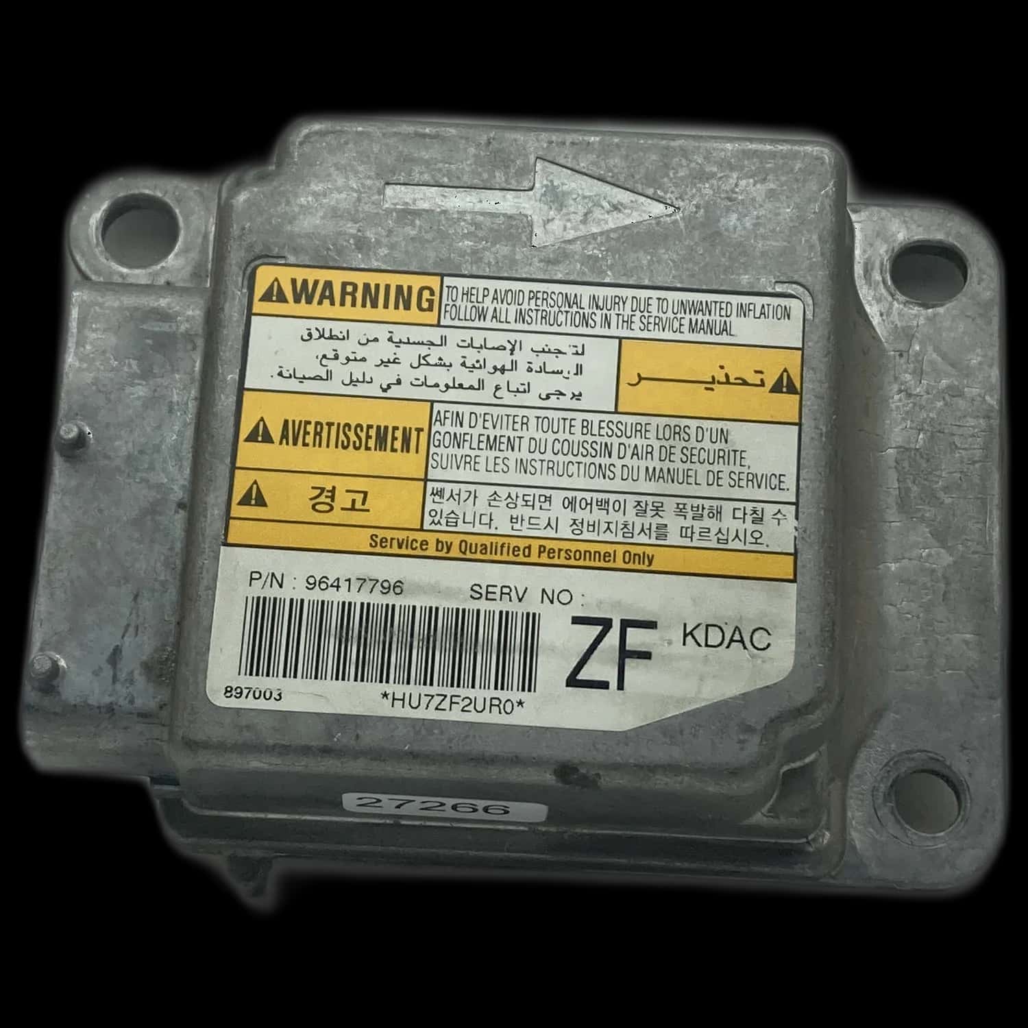 Réparation calculateur airbag Daewoo Tacuma U100