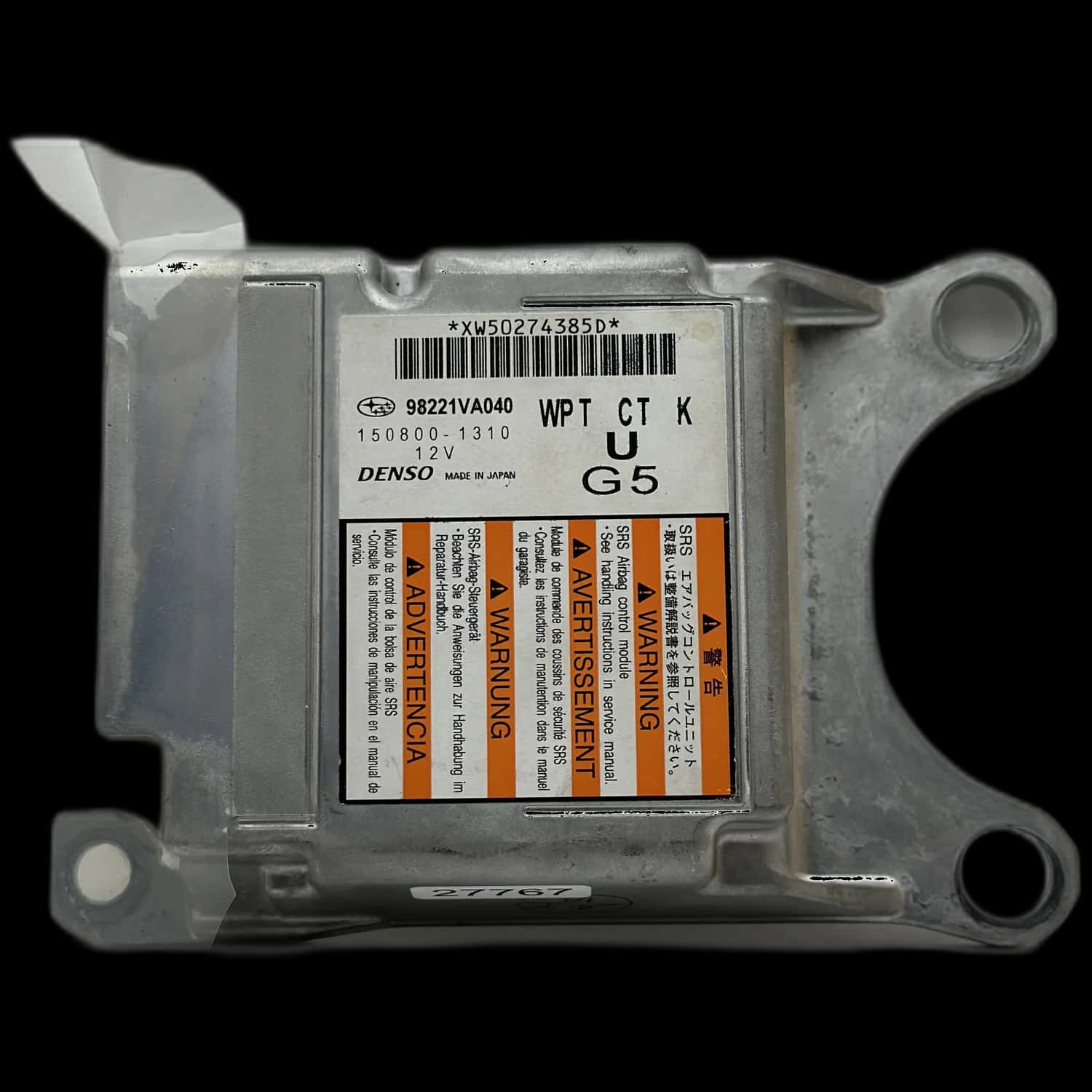 Réparation calculateur airbag Subaru WRX VA