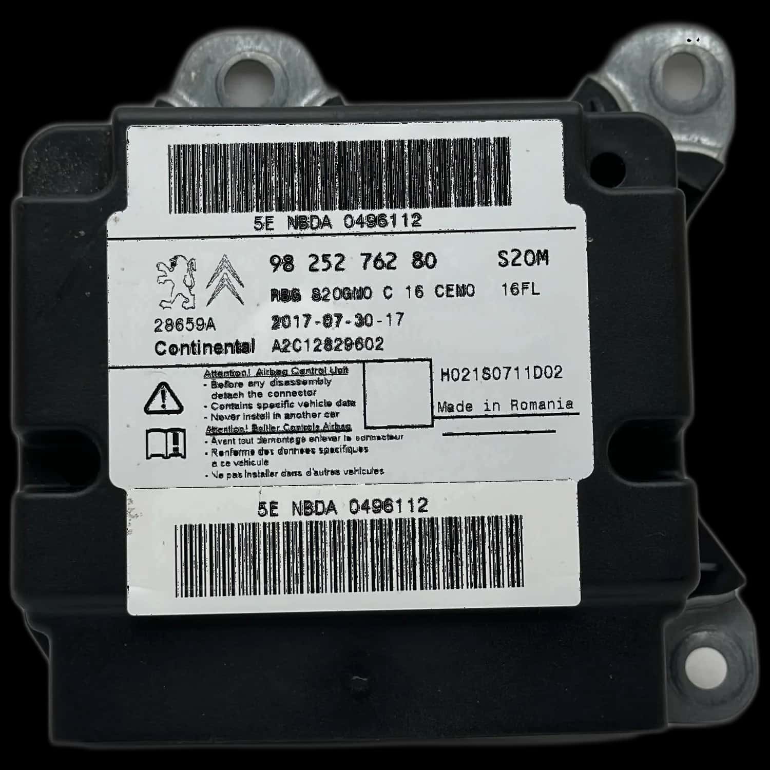 Réparation calculateur airbag Opel Crossland X