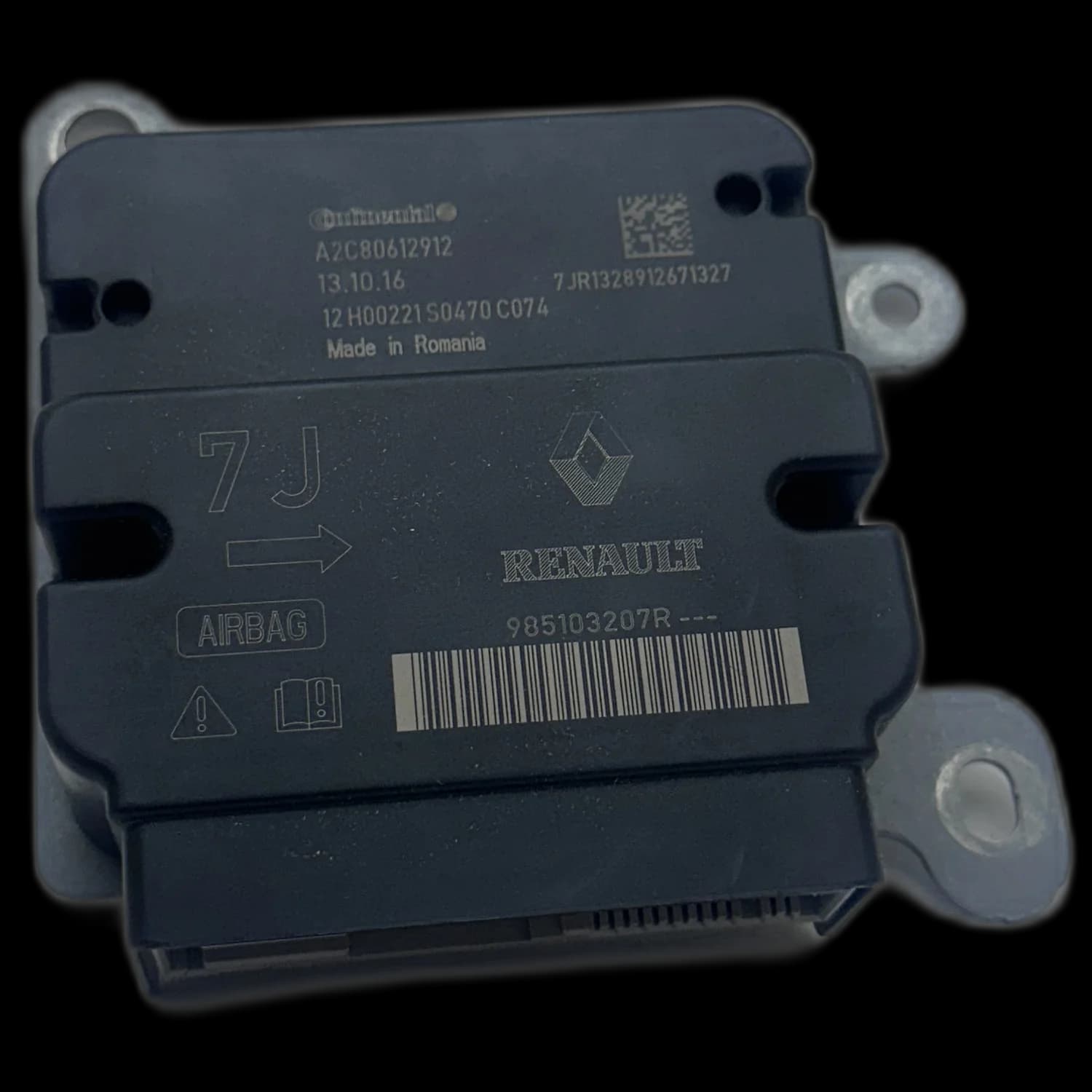 Calculateur airbag 985103207R, Étiquette