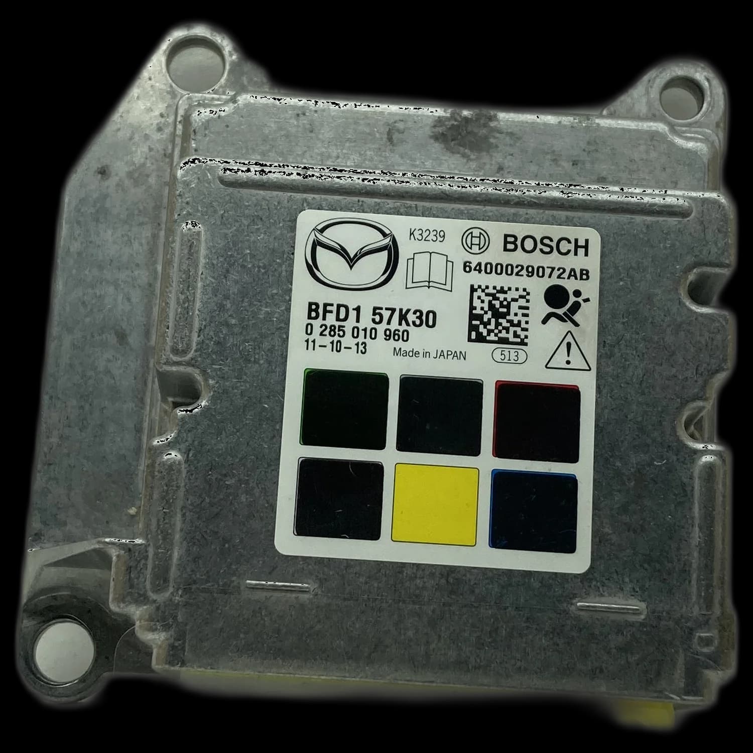 Calculateur airbag BFD1-57K30, Étiquette