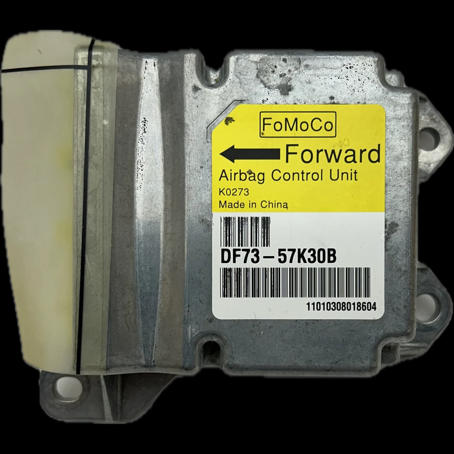 Calculateur airbag DF73-57K30B, Étiquette
