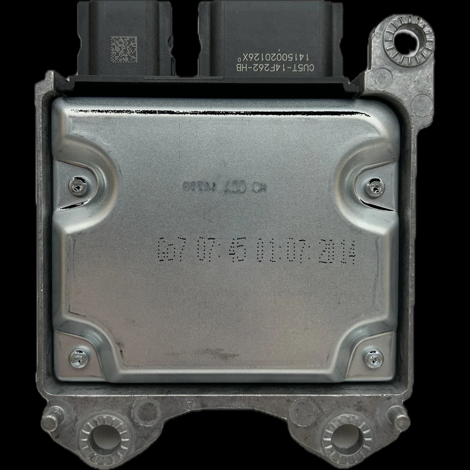 Calculateur airbag DT1T-14B321-DF, Face arrière
