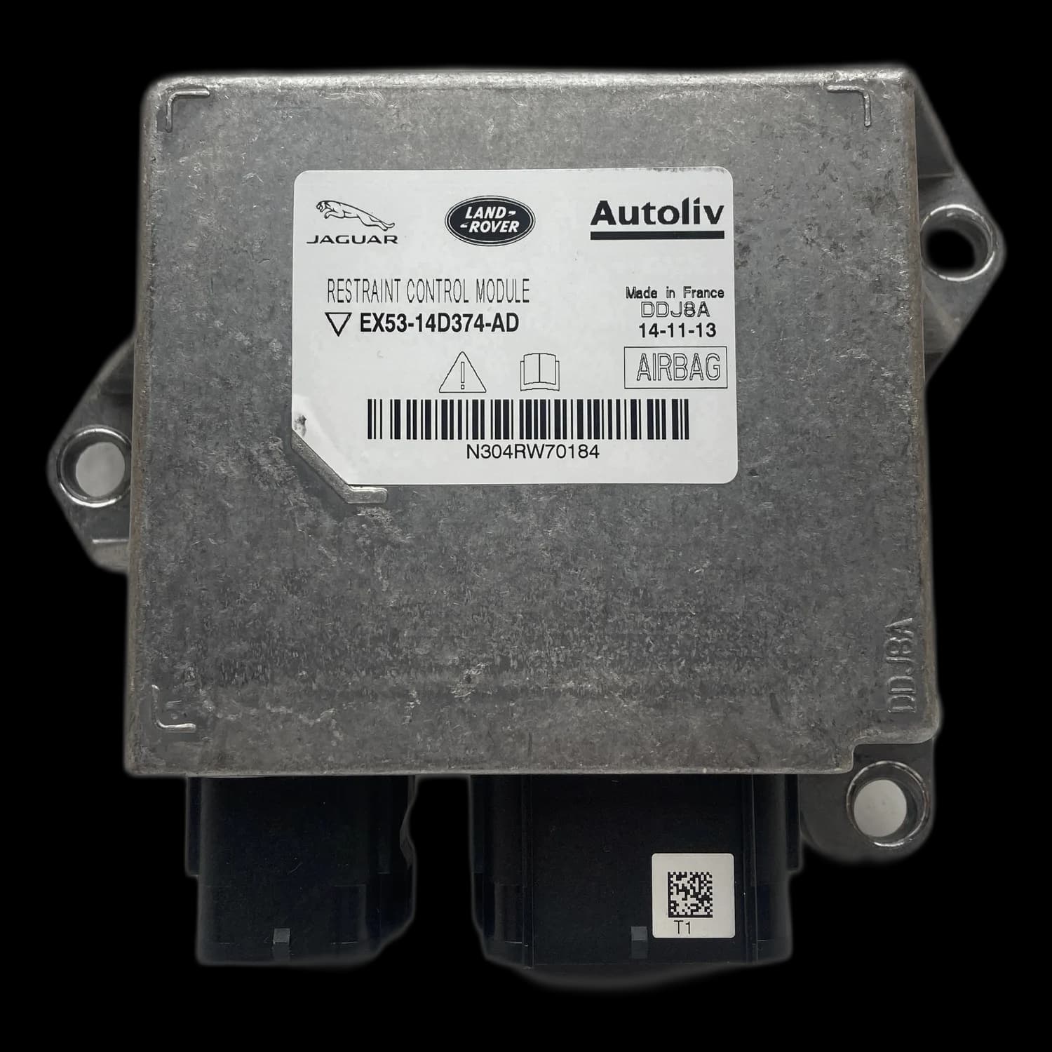 Calculateur airbag EX53-14D374-AD, Étiquette