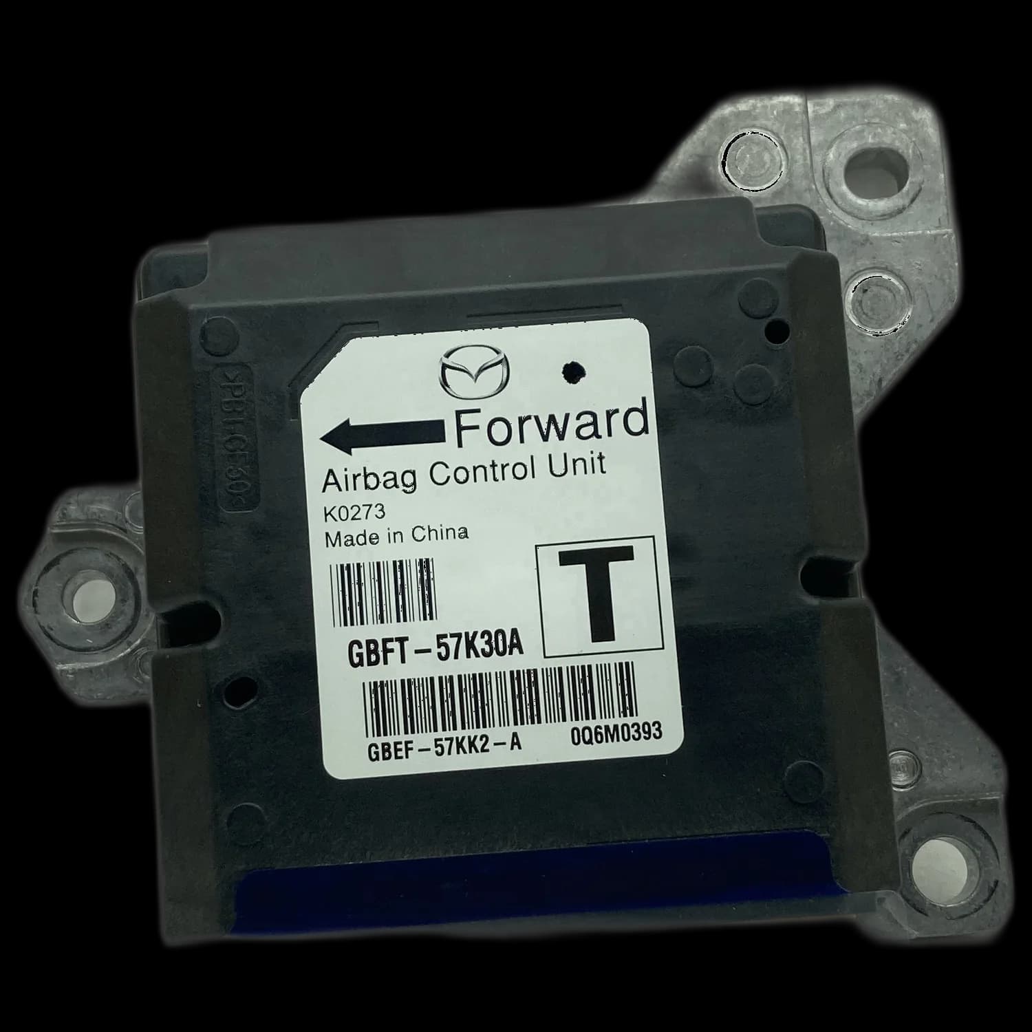 Calculateur airbag GBFT-57K30A, Étiquette