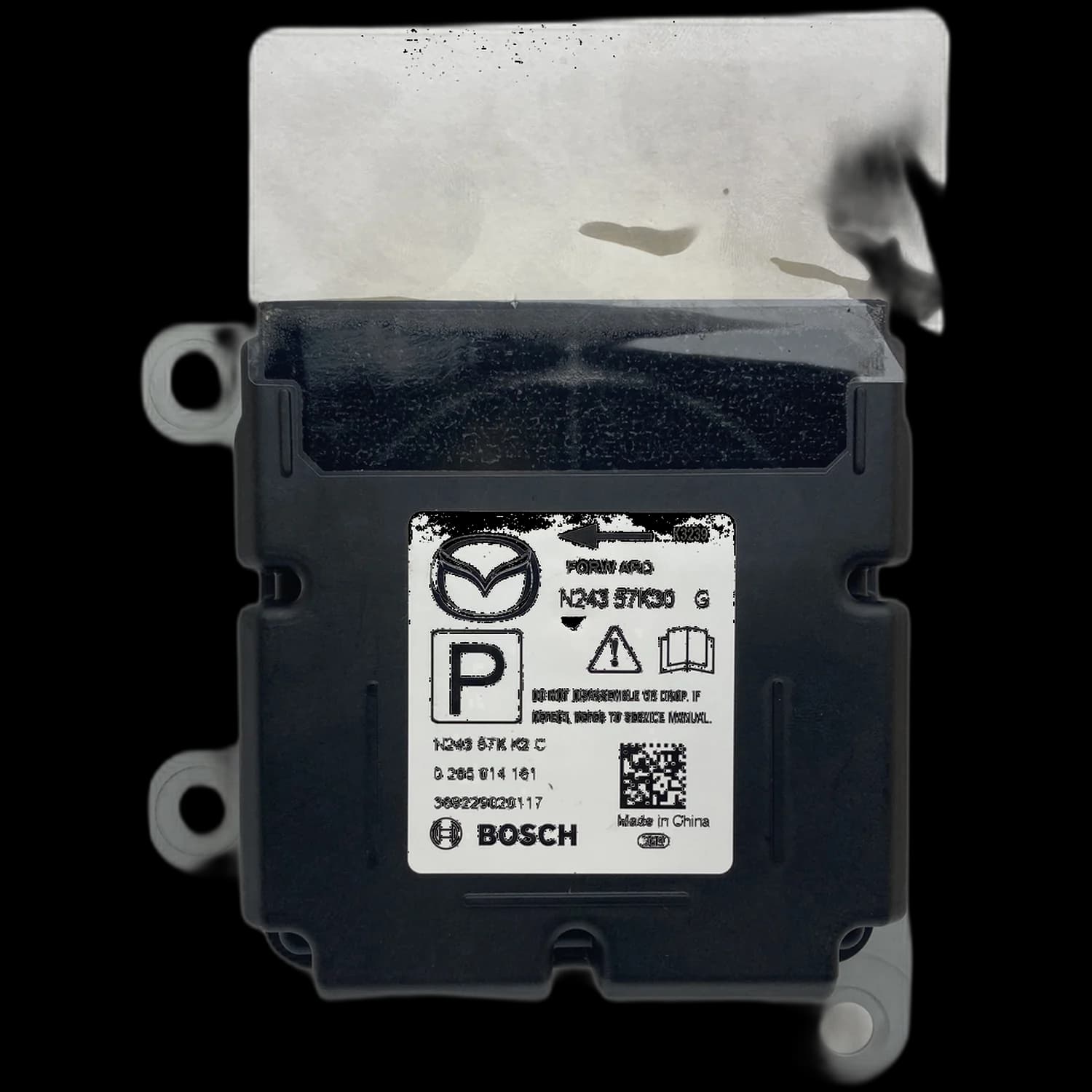 Calculateur airbag N243-57K30, Étiquette