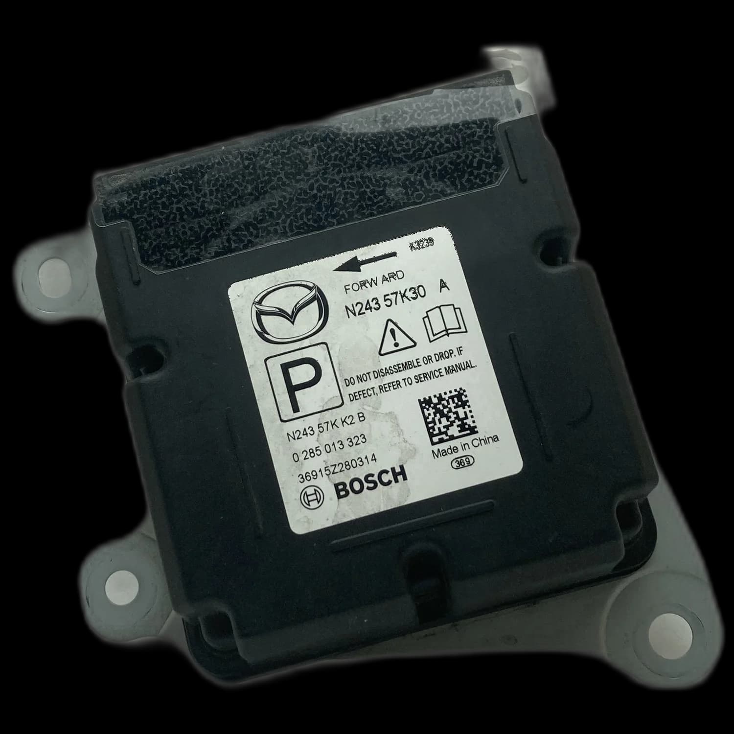 Calculateur airbag N243 57K30 A, Étiquette