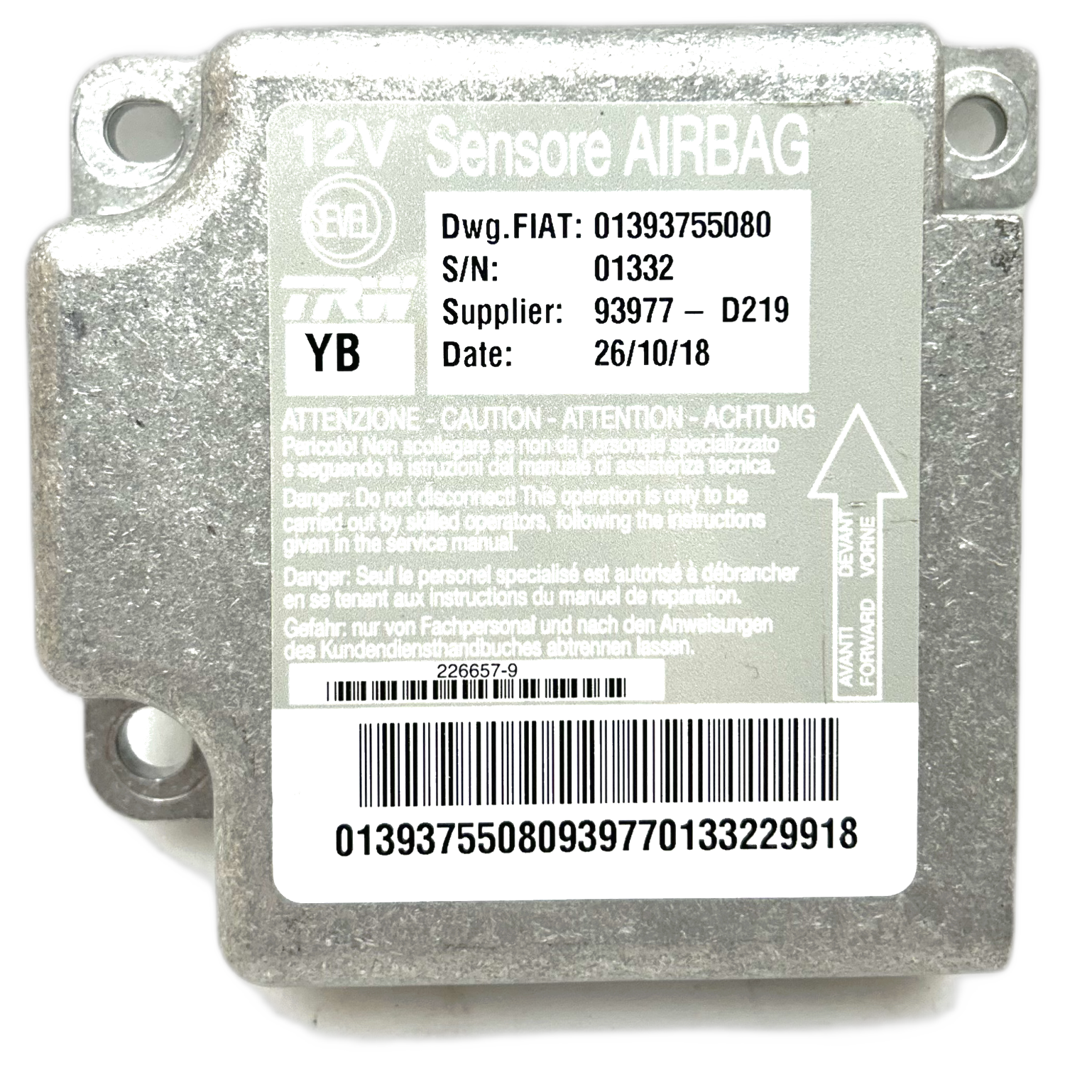 Fiat Ducato 250 Airbag-Steuergerät Reparatur