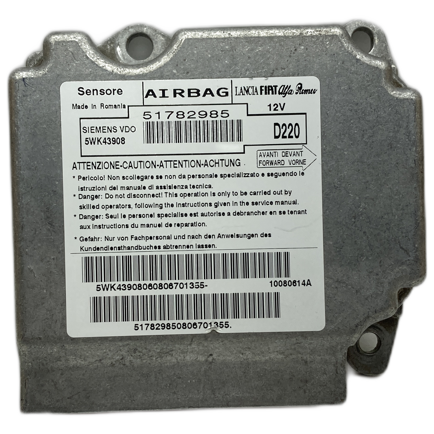 Fiat 500 312 Airbag-Steuergerät Reparatur