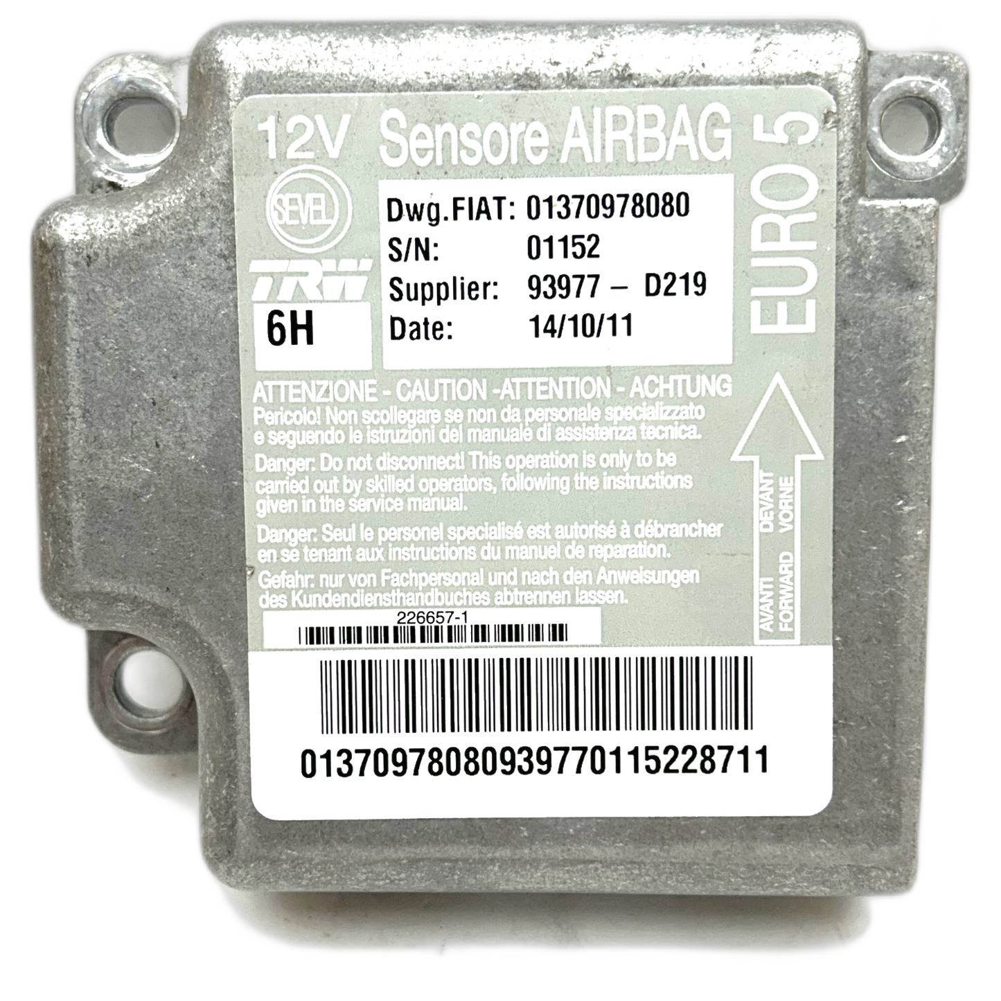 Fiat Ducato 244 Airbag-Steuergerät Reparatur