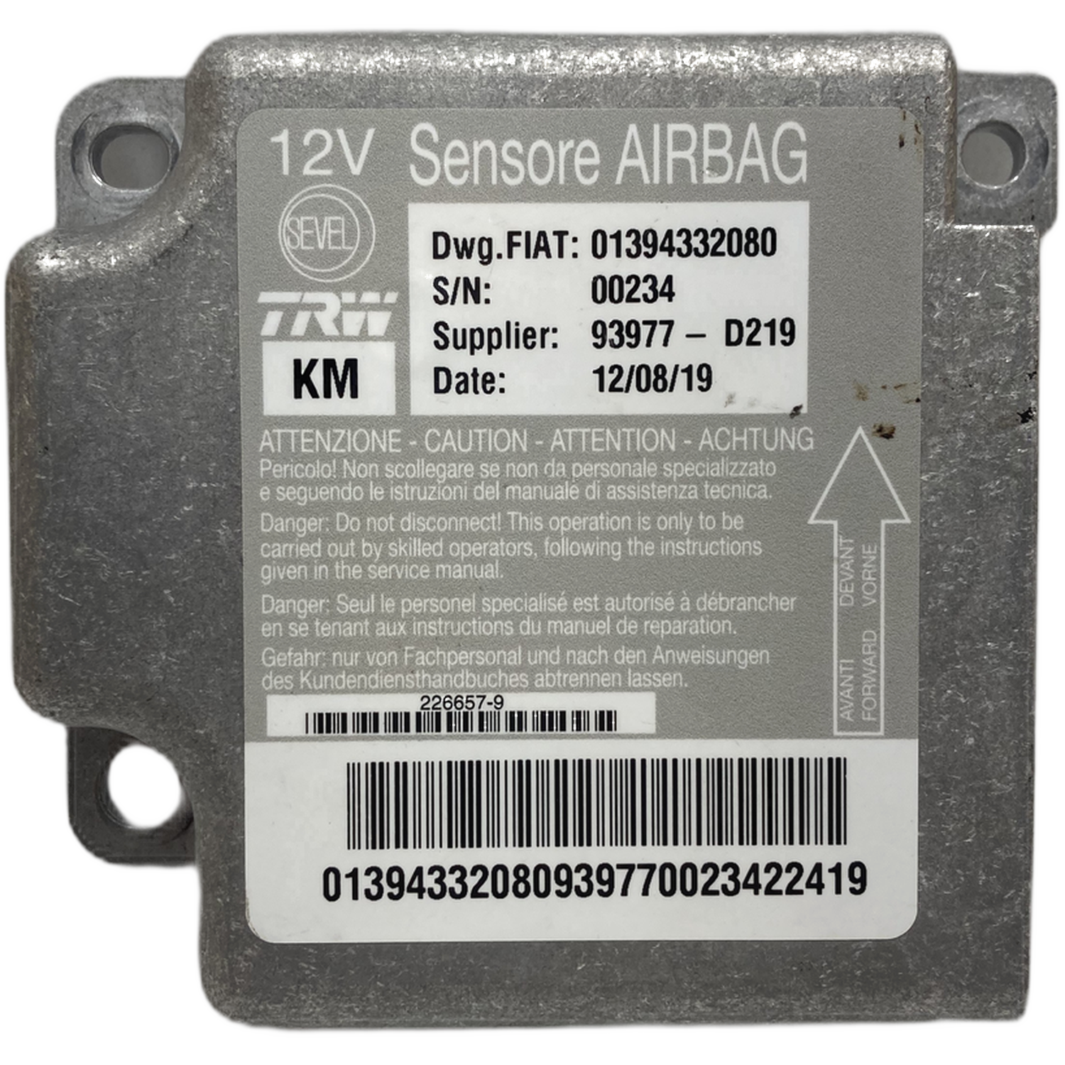 Fiat Ducato 250 Airbag-Steuergerät Reparatur