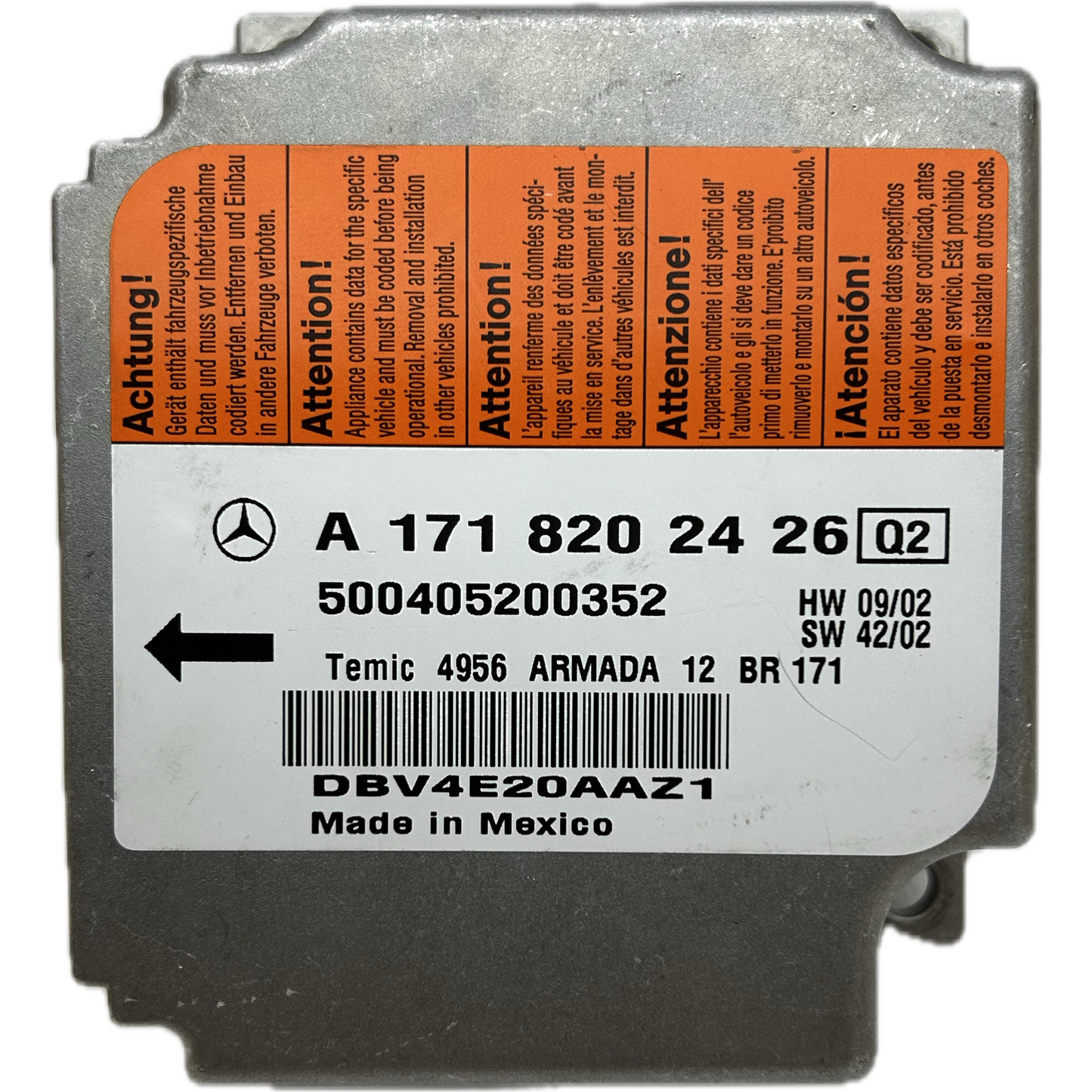 Mercedes-Benz SLK R171 Airbag-Steuergerät Reparatur