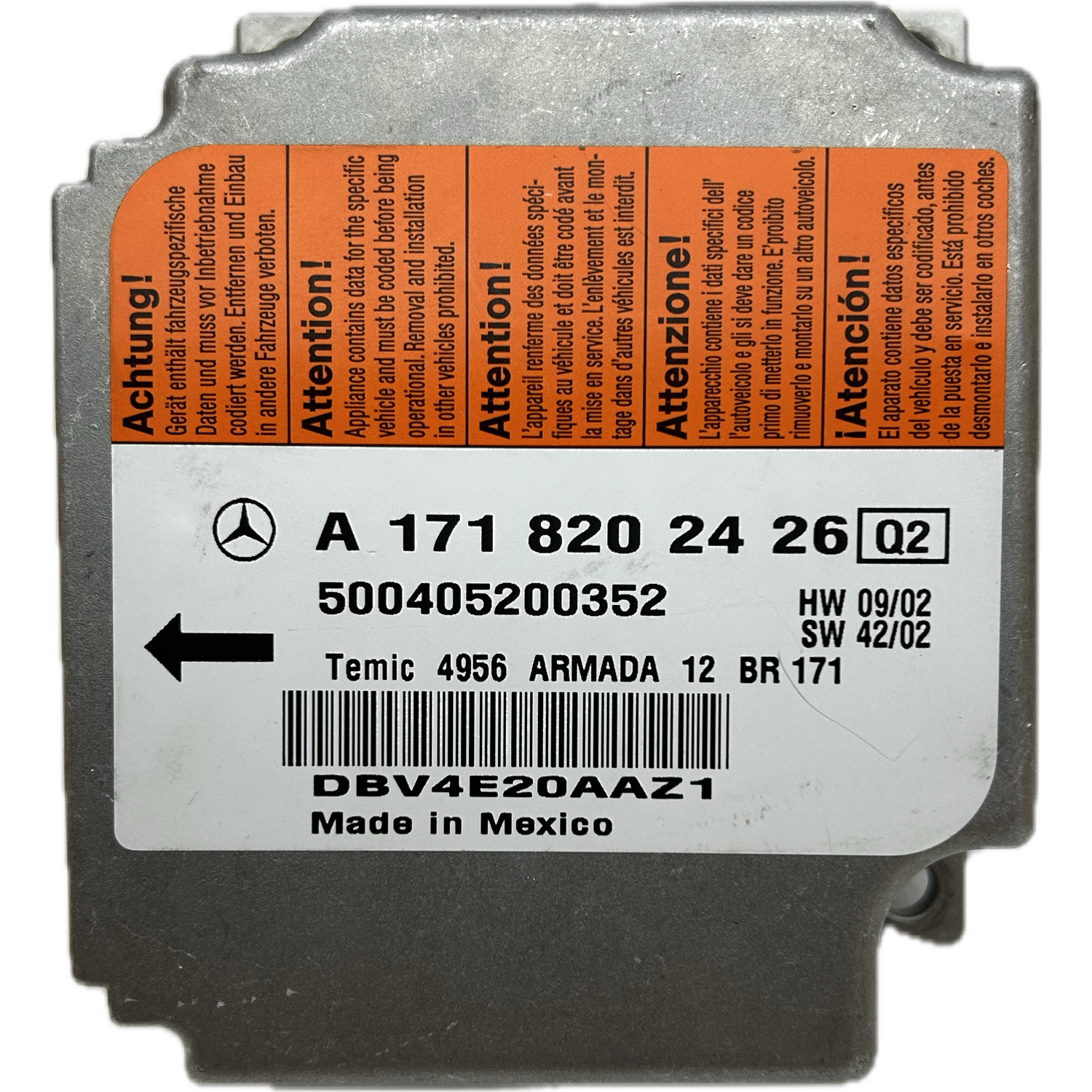 Mercedes-Benz SLK R171 Airbag-Steuergerät Reparatur