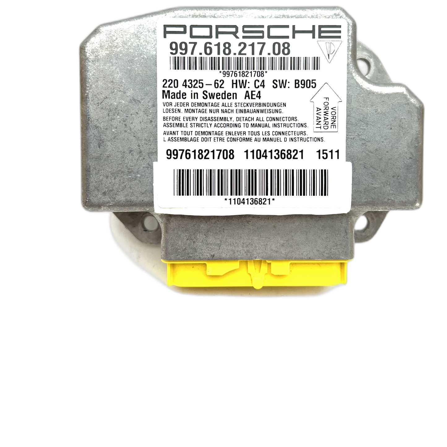 Porsche Boxster 987 Airbag-Steuergerät Reparatur