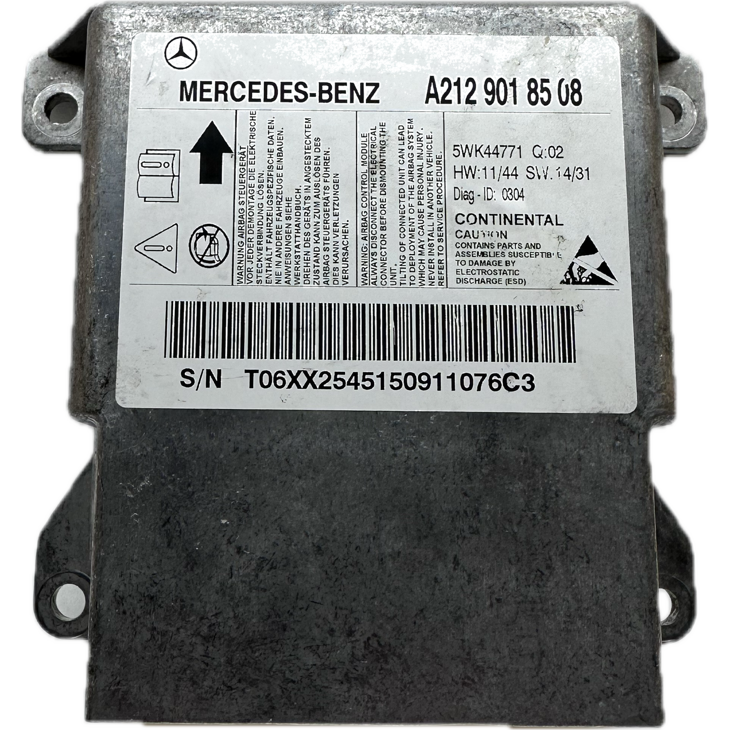 Mercedes-Benz E-Klasse S212 T-Modell Airbag-Steuergerät Reparatur