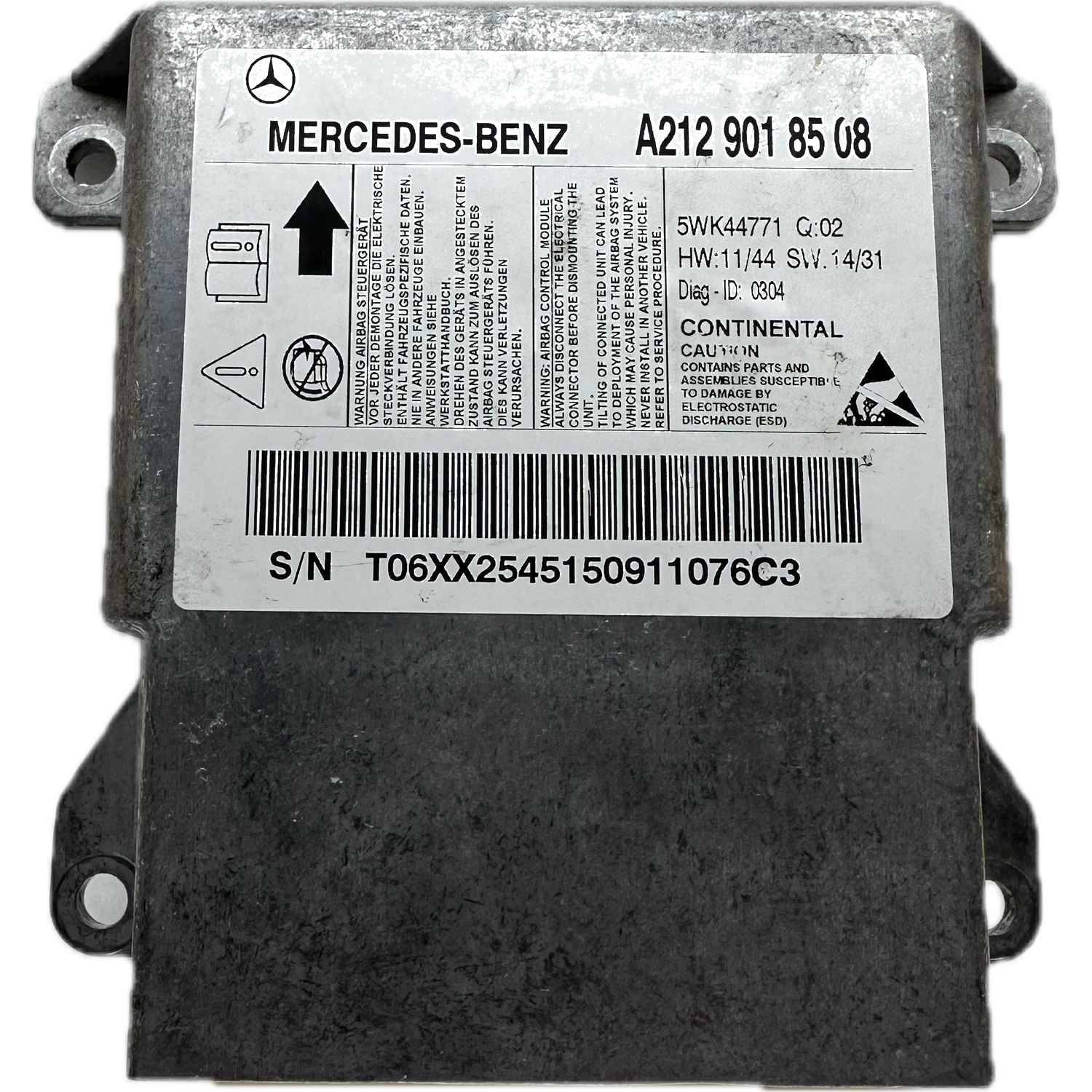 Mercedes-Benz E-Klasse S212 T-Modell Airbag-Steuergerät Reparatur