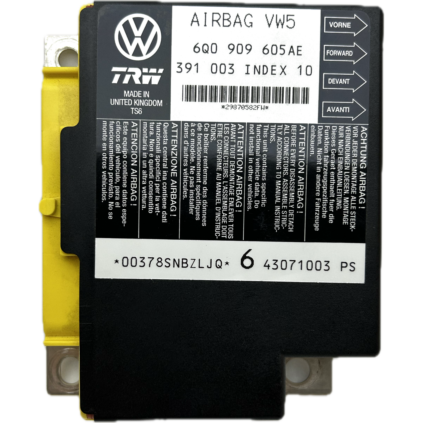 Seat Ibiza Mk3 Airbag-Steuergerät Reparatur