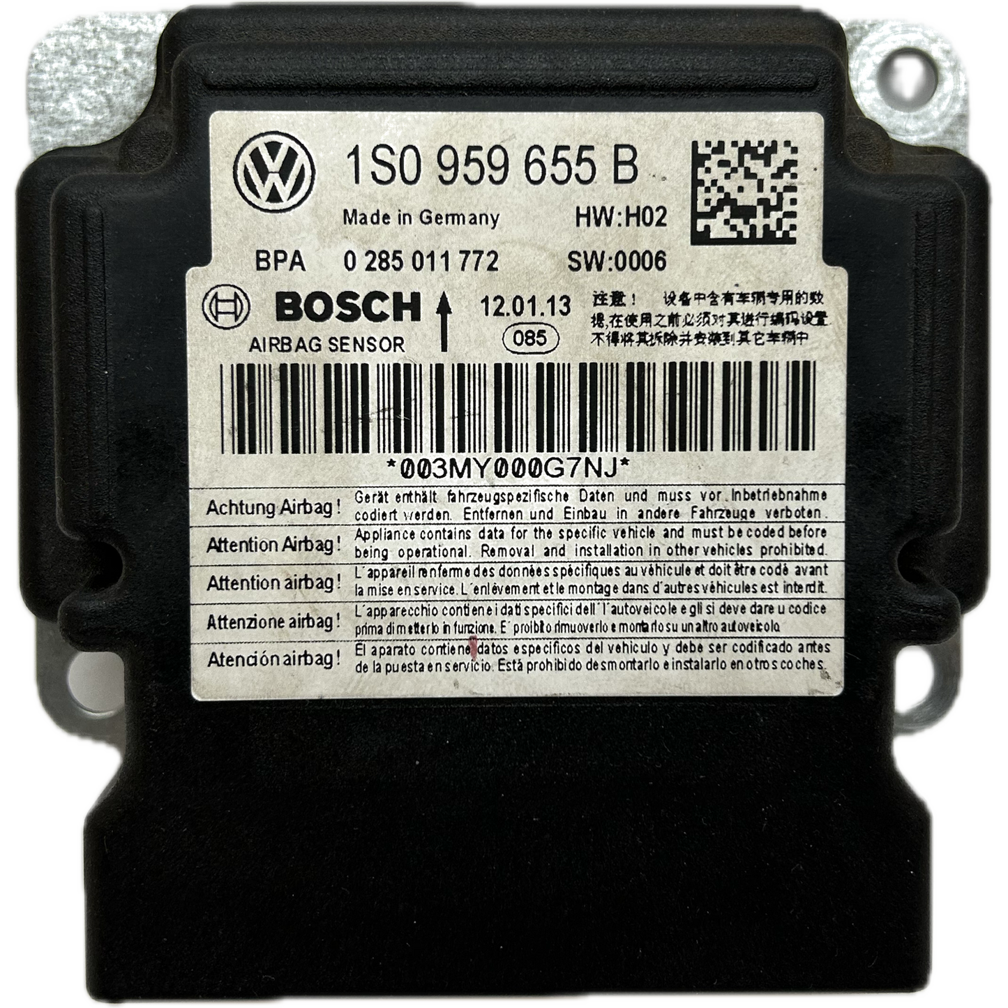 Volkswagen Up! AA Airbag-Steuergerät Reparatur