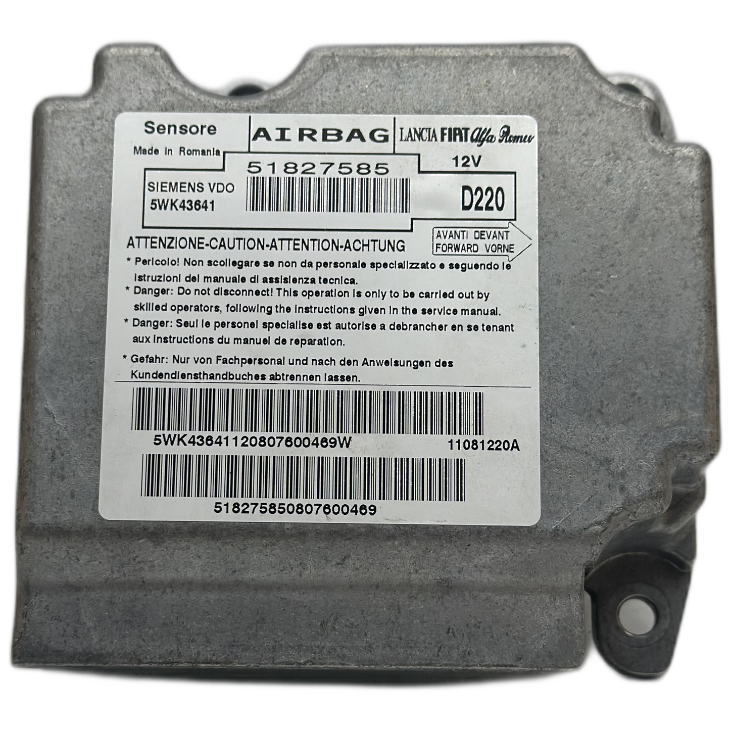 Fiat Bravo 198 Airbag-Steuergerät Reparatur