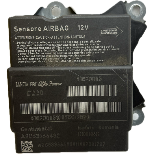 Fiat 500 312 Airbag-Steuergerät Reparatur