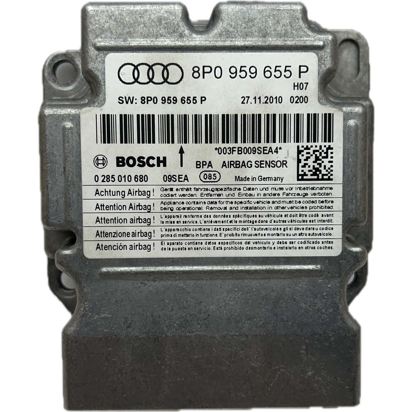 Audi RS3 8P Airbag-Steuergerät Reparatur