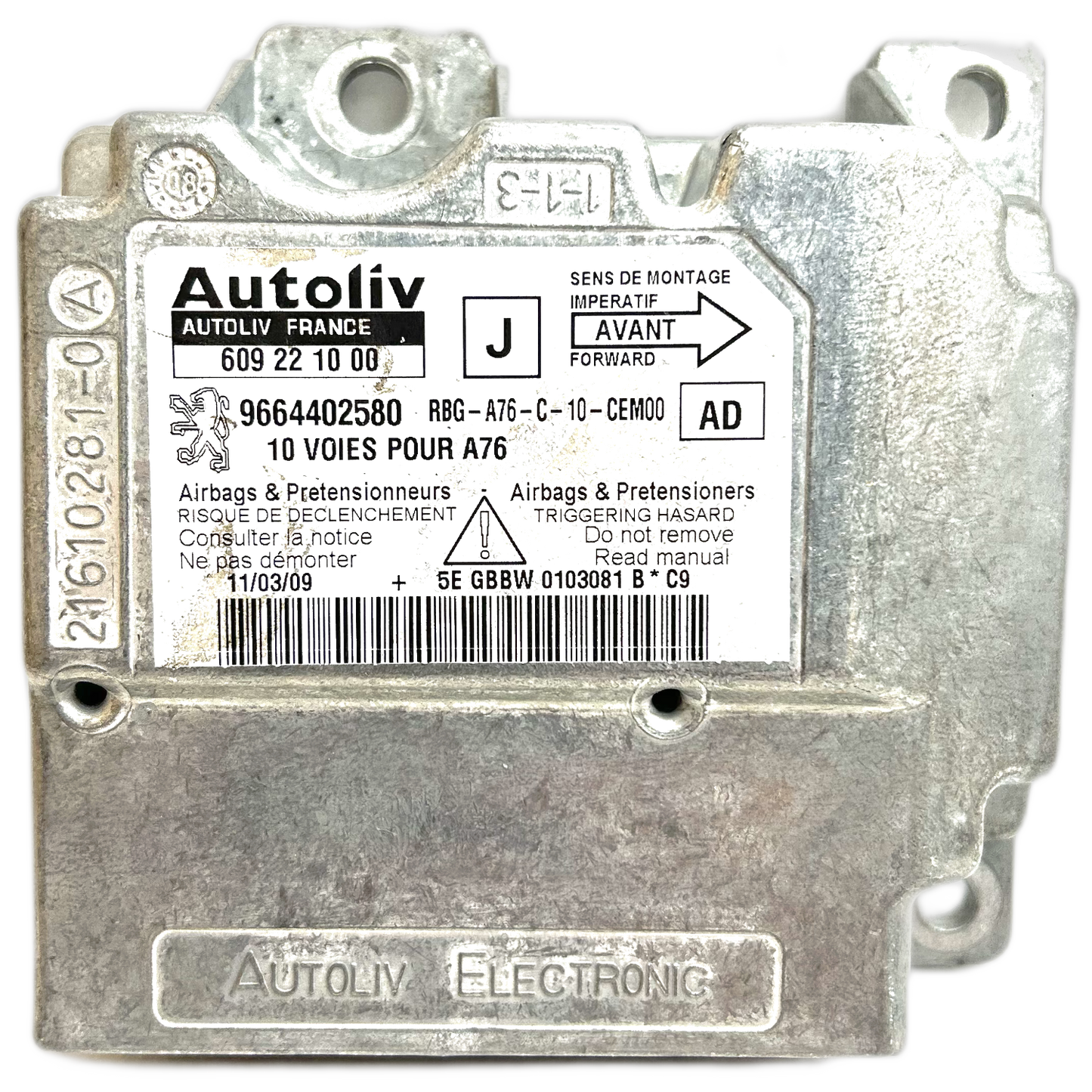 Peugeot 207 CC I Airbag-Steuergerät Reparatur