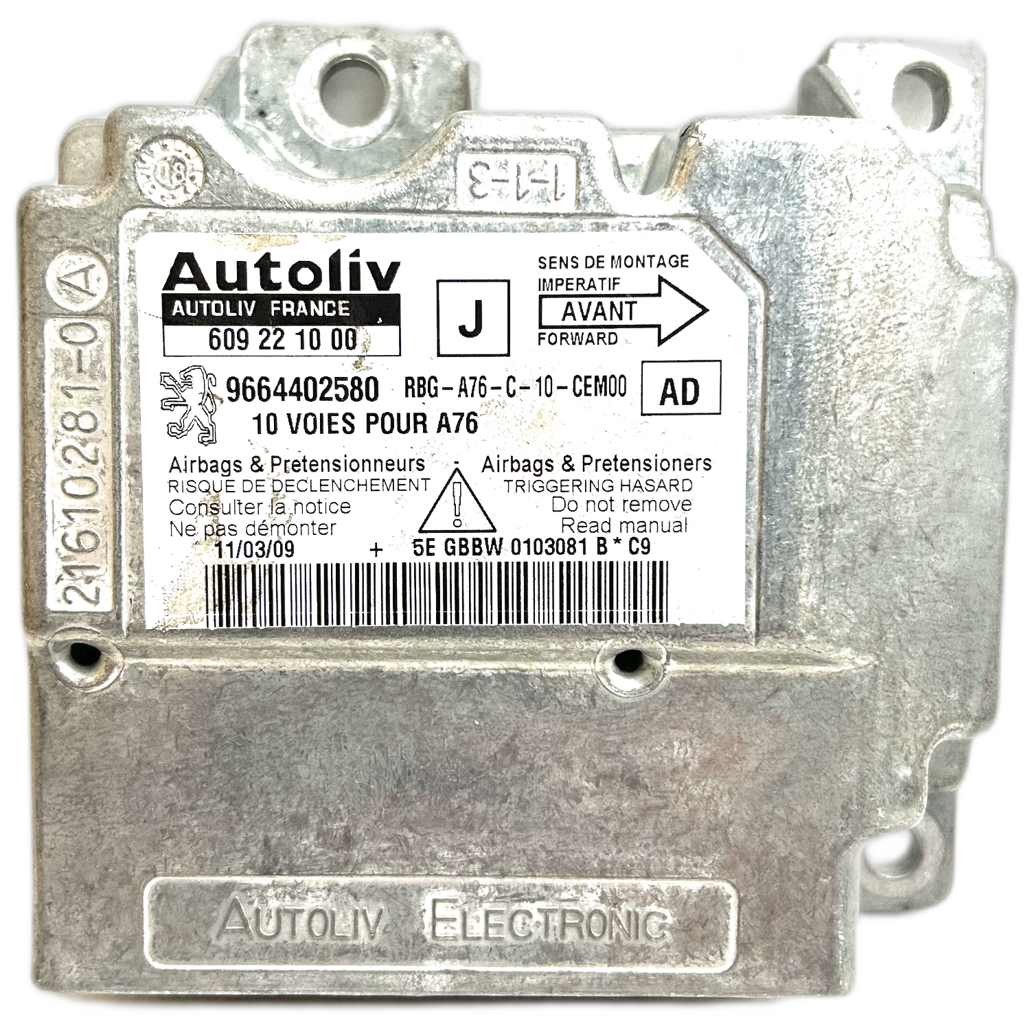 Peugeot 207 CC I Airbag-Steuergerät Reparatur