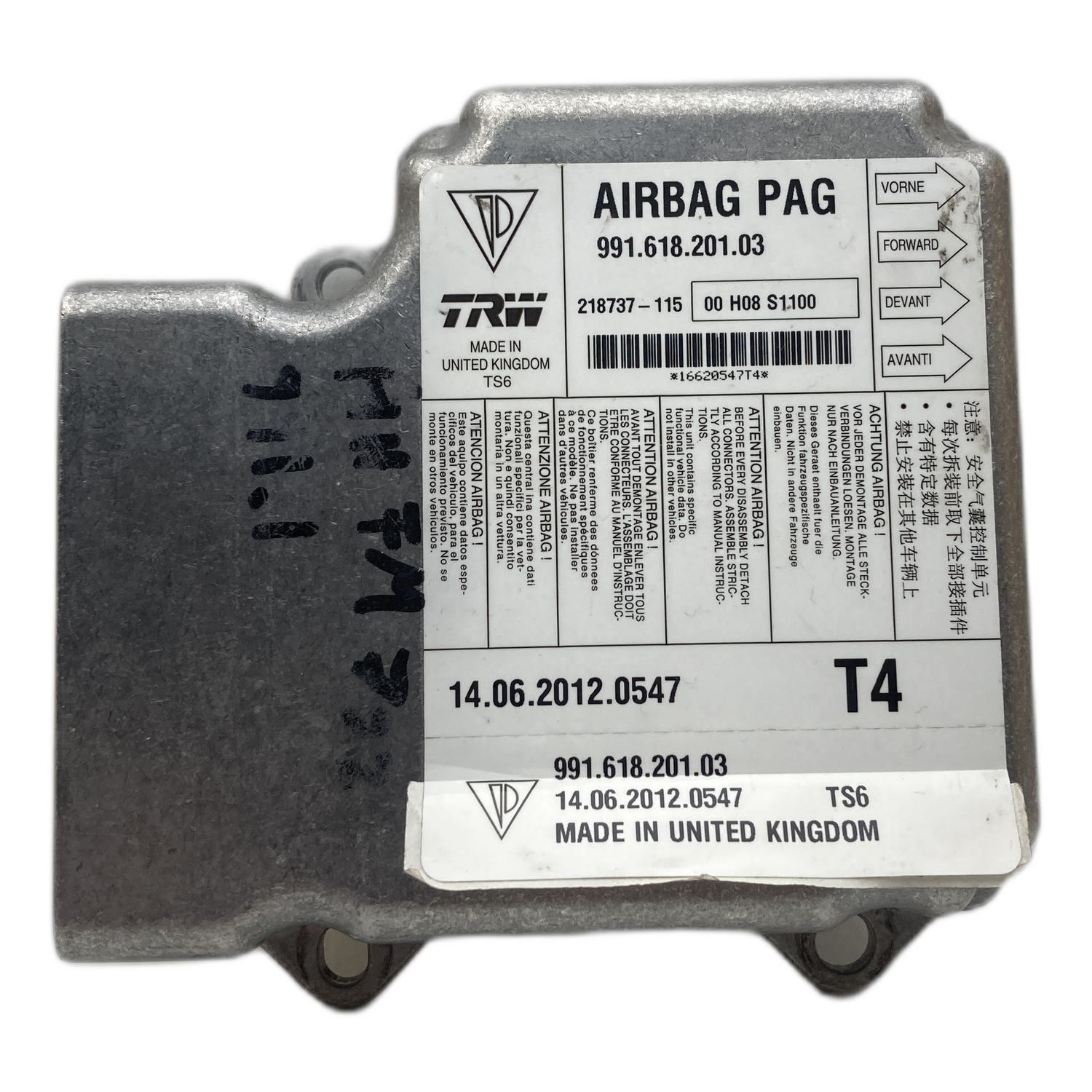 Porsche 911 991 Airbag-Steuergerät Reparatur