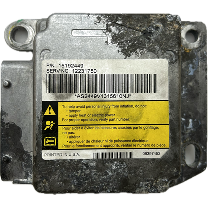 Hummer H2 SUV Airbag-Steuergerät Reparatur