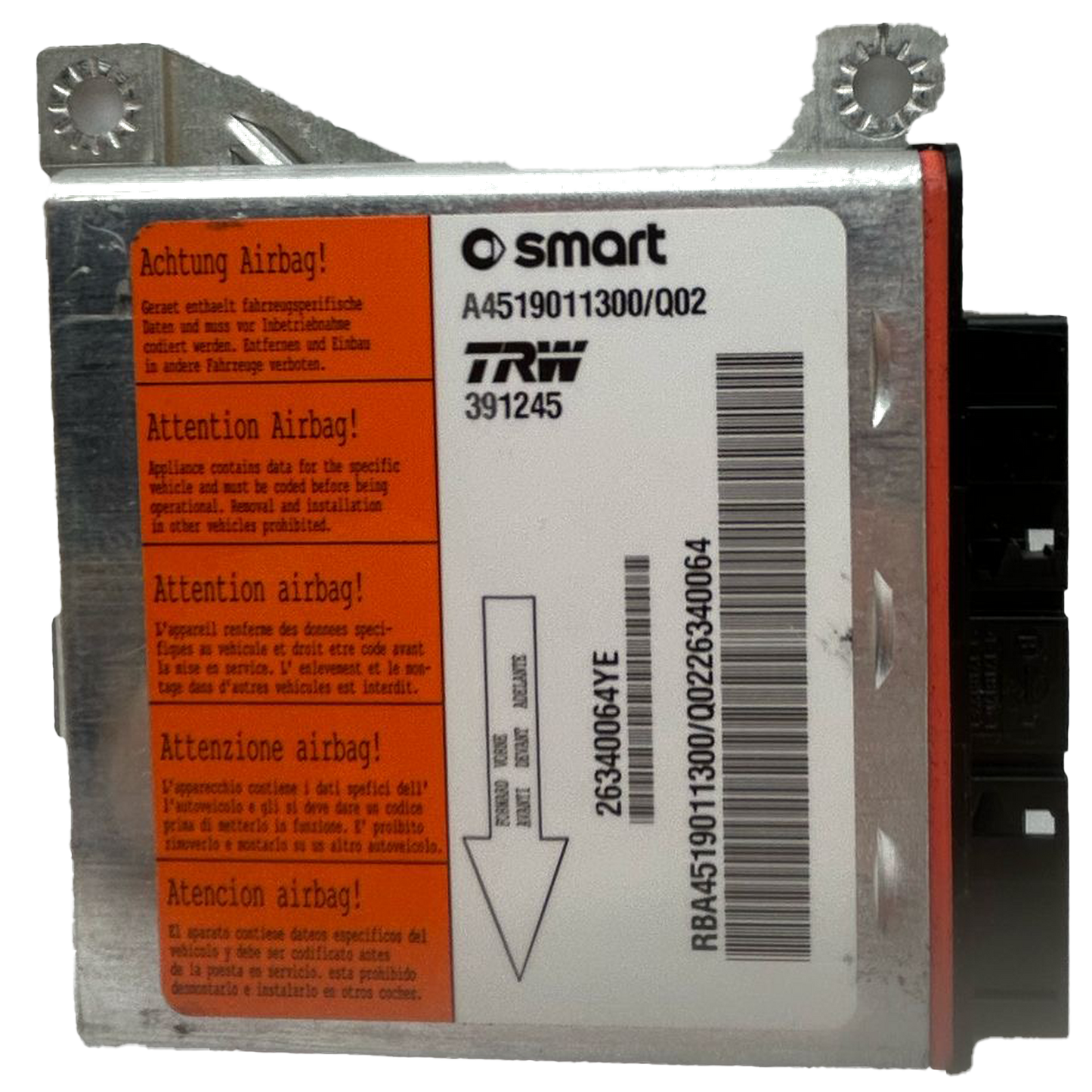 Smart Fortwo C451 Airbag-Steuergerät Reparatur