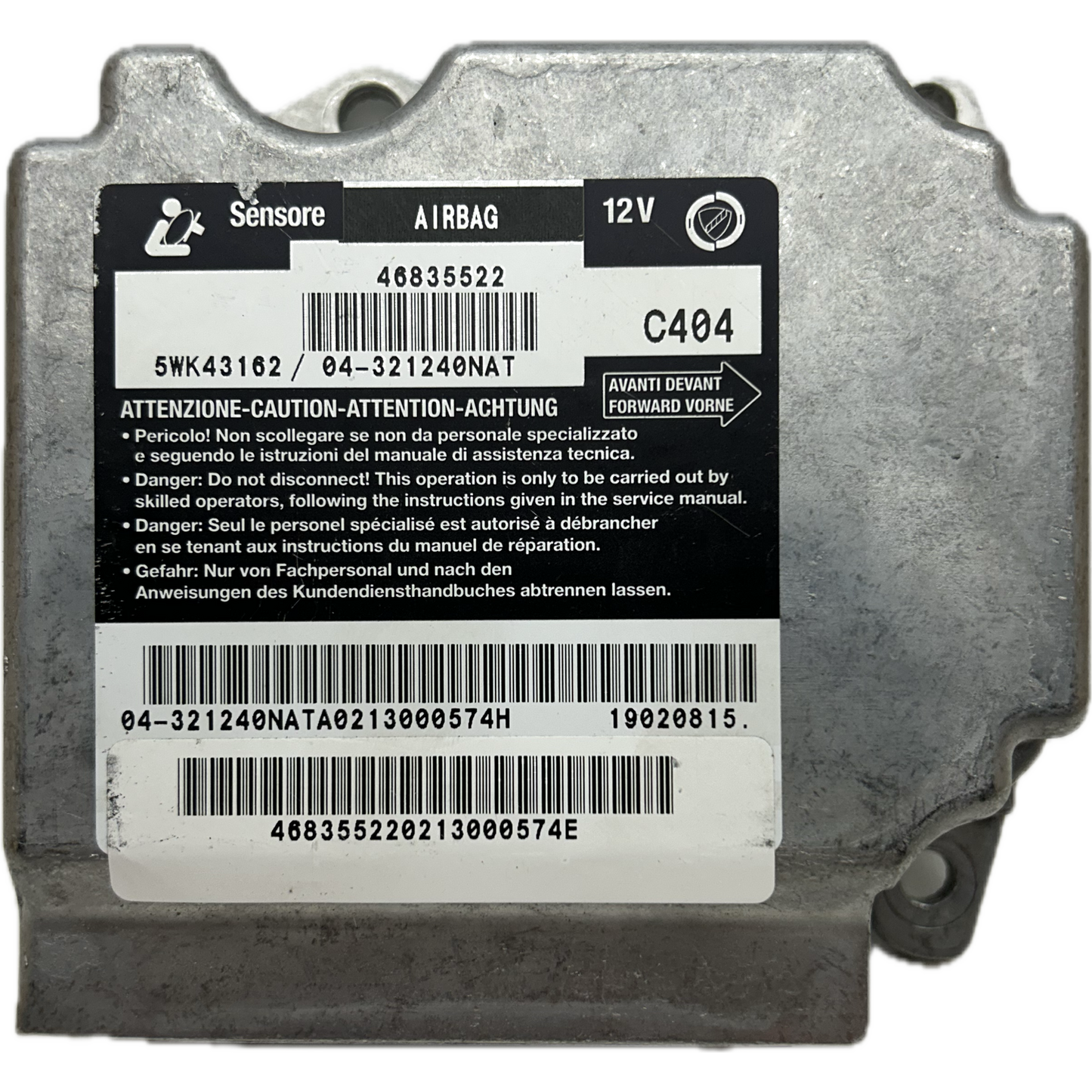 Fiat Stilo 192 Airbag-Steuergerät Reparatur