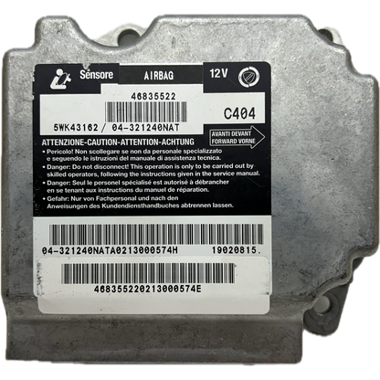 Fiat Stilo 192 Airbag-Steuergerät Reparatur