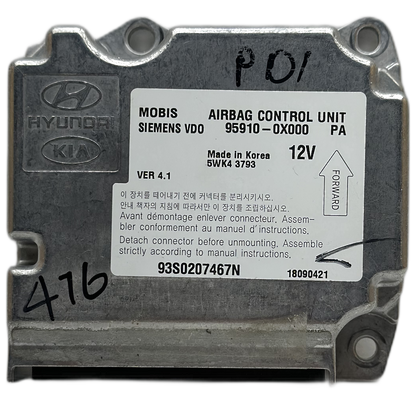 Hyundai i10 IA Airbag-Steuergerät Reparatur