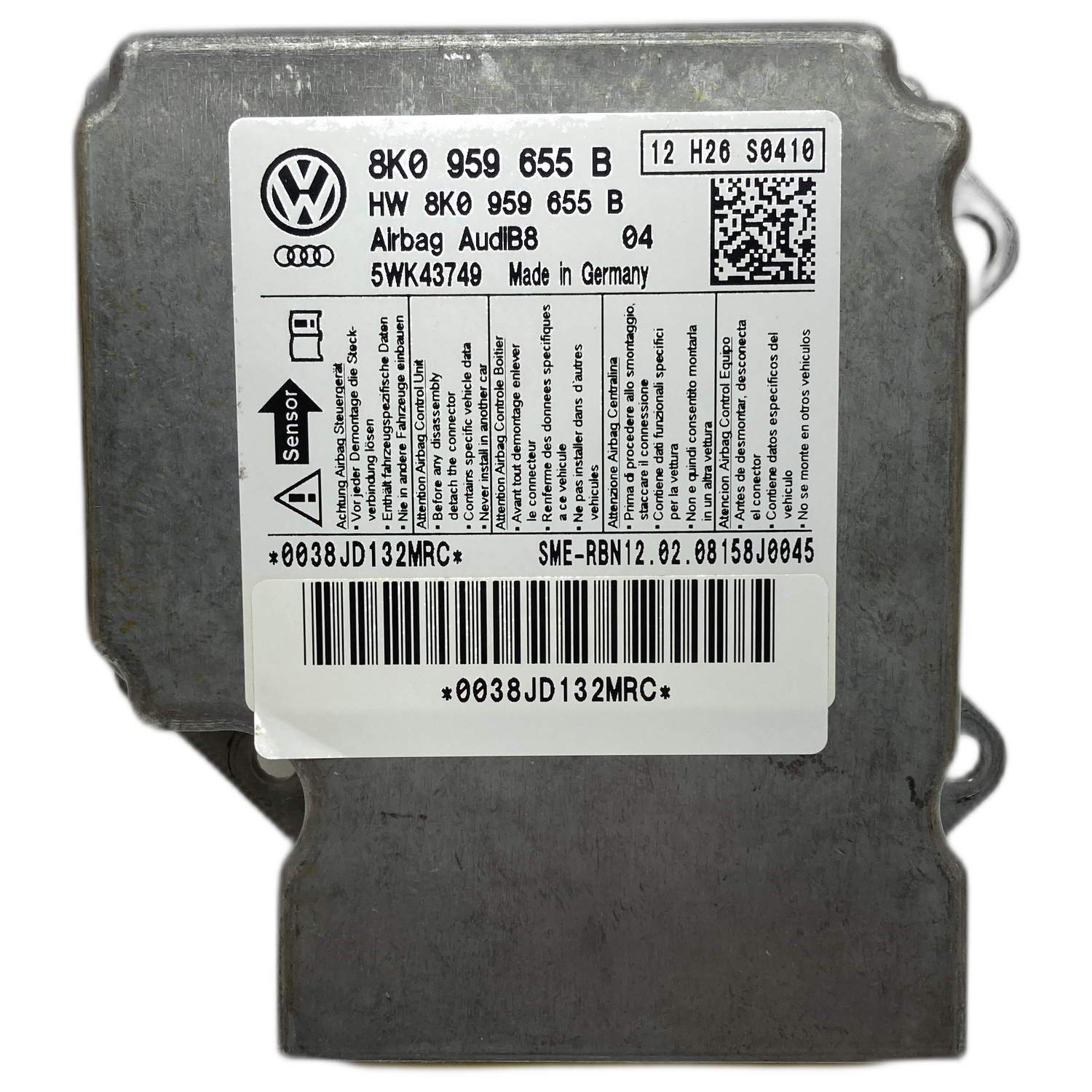 Audi A5 8TA Sportback Airbag-Steuergerät Reparatur