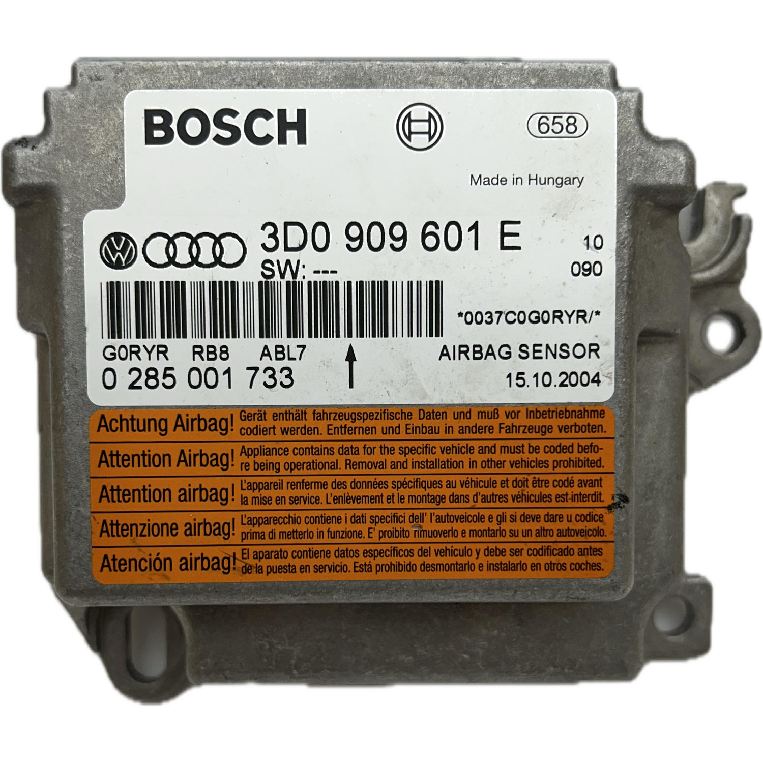 Volkswagen Phaeton 3D Airbag-Steuergerät Reparatur