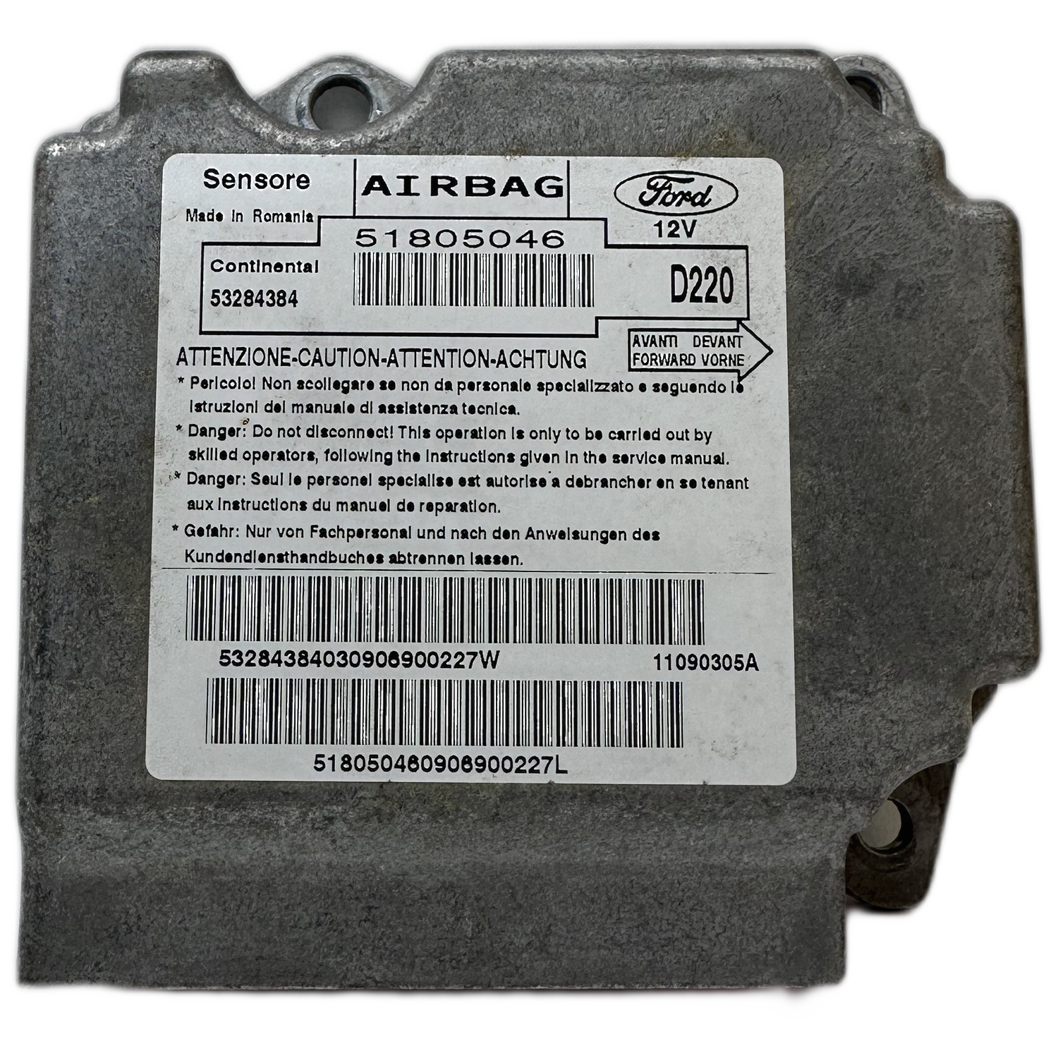 Ford Ka RU8 Airbag-Steuergerät Reparatur