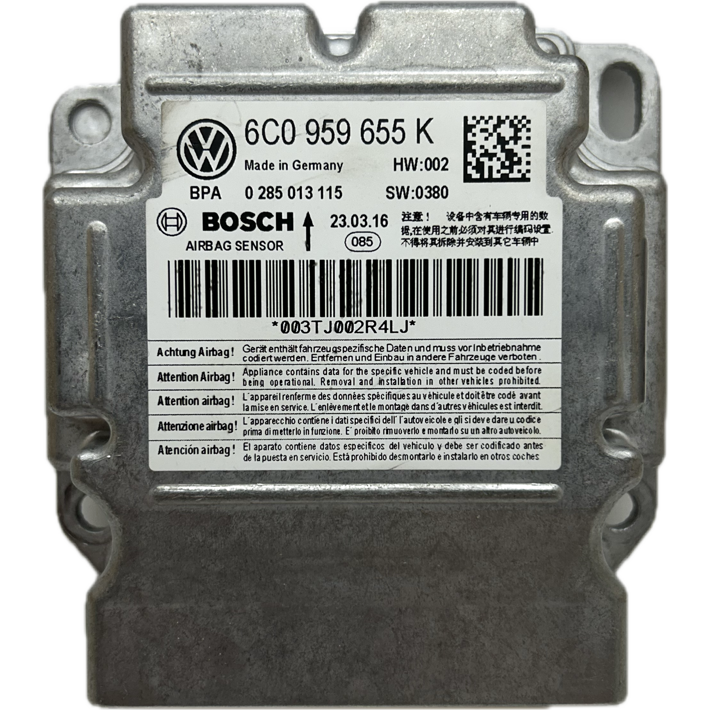 Skoda Rapid NH Airbag-Steuergerät Reparatur