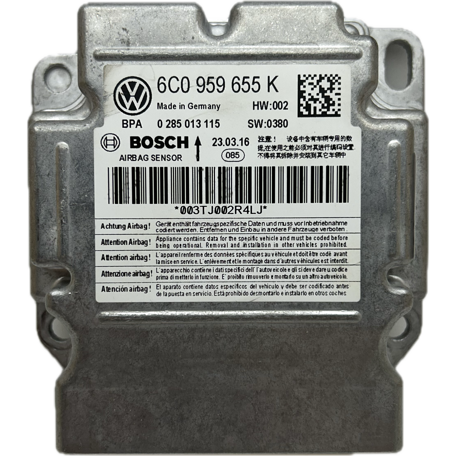 Skoda Rapid NH Airbag-Steuergerät Reparatur