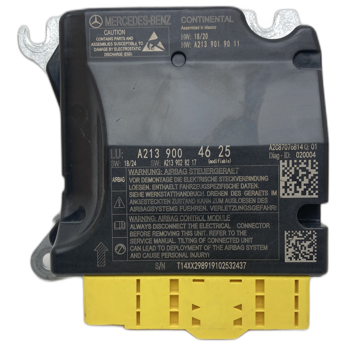 Mercedes-Benz E-Klasse W213 Airbag-Steuergerät Reparatur