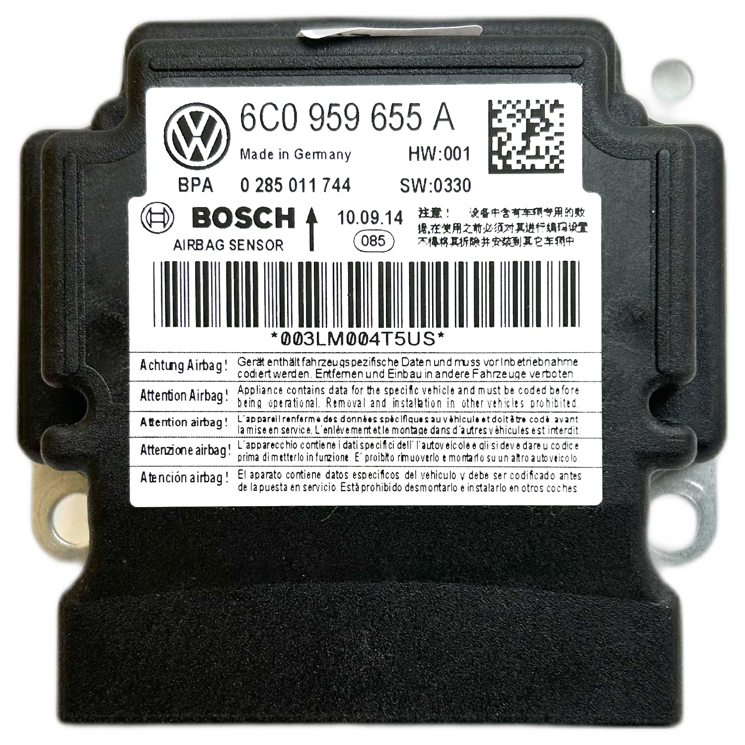 Volkswagen Polo Mk5 Airbag-Steuergerät Reparatur