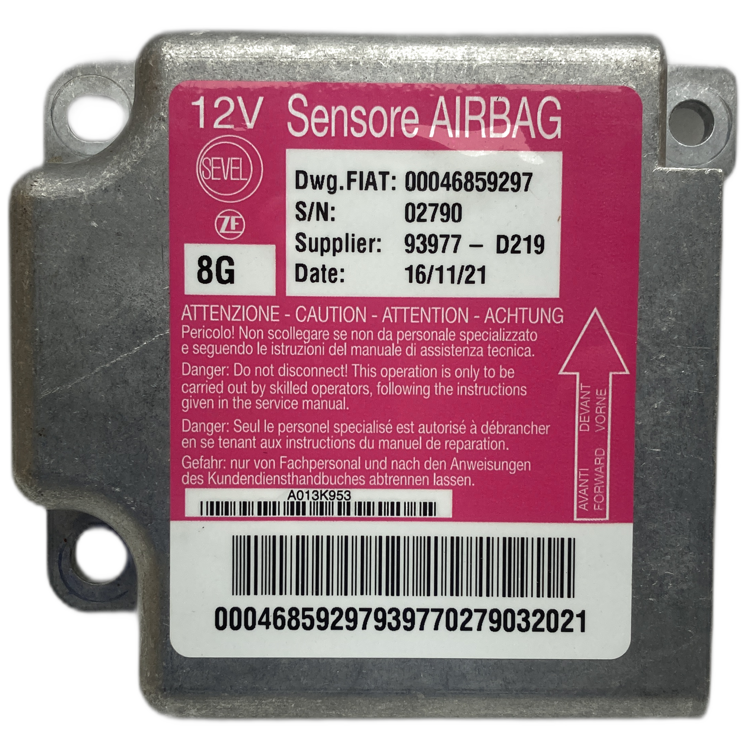 Fiat Ducato 250 Airbag-Steuergerät Reparatur